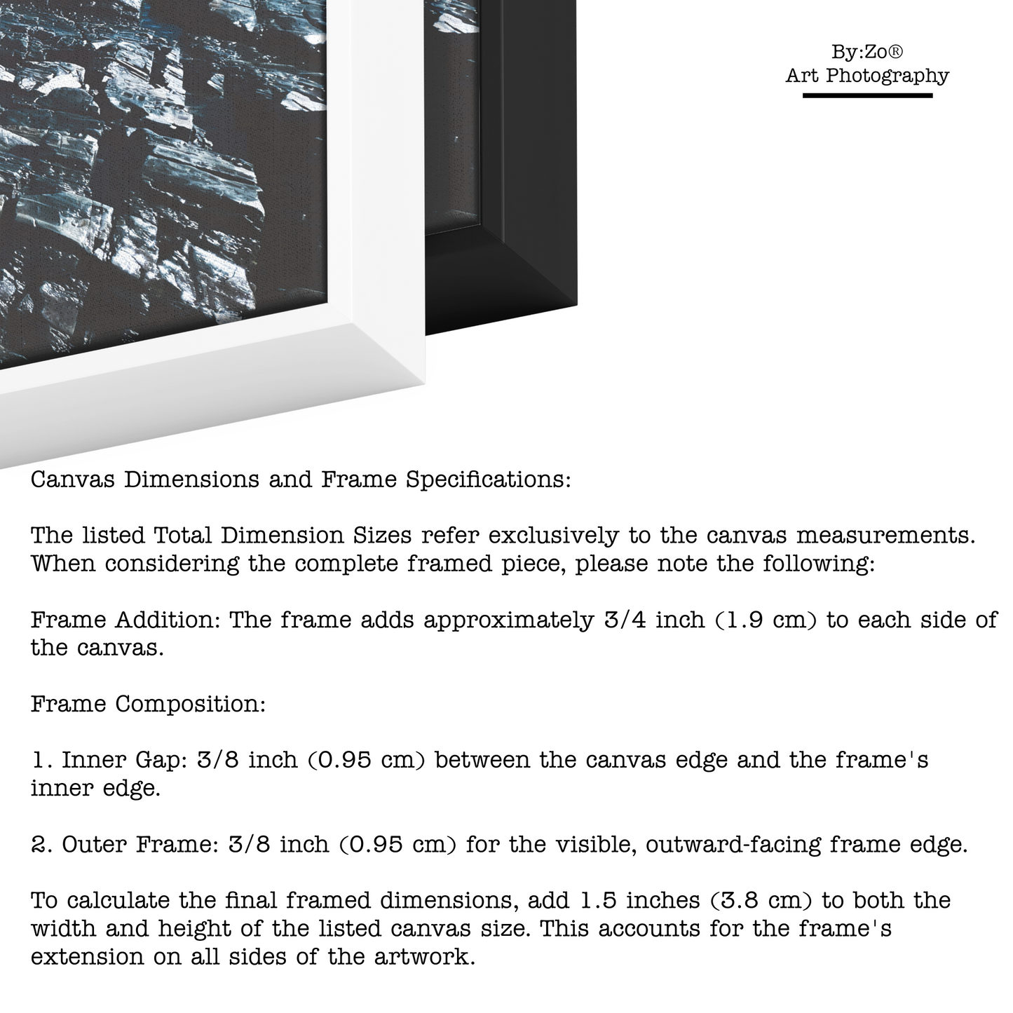 Floater Framed Canvas "Rugged Shoreline" Original Art Photography teelaunch