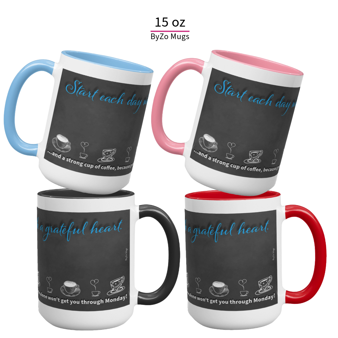 Start Your Day with Humor - Ceramic Mug by ByZo Mugs - By:Zo