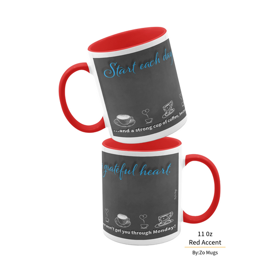 Start Your Day with Humor - Ceramic Mug by ByZo Mugs - By:Zo