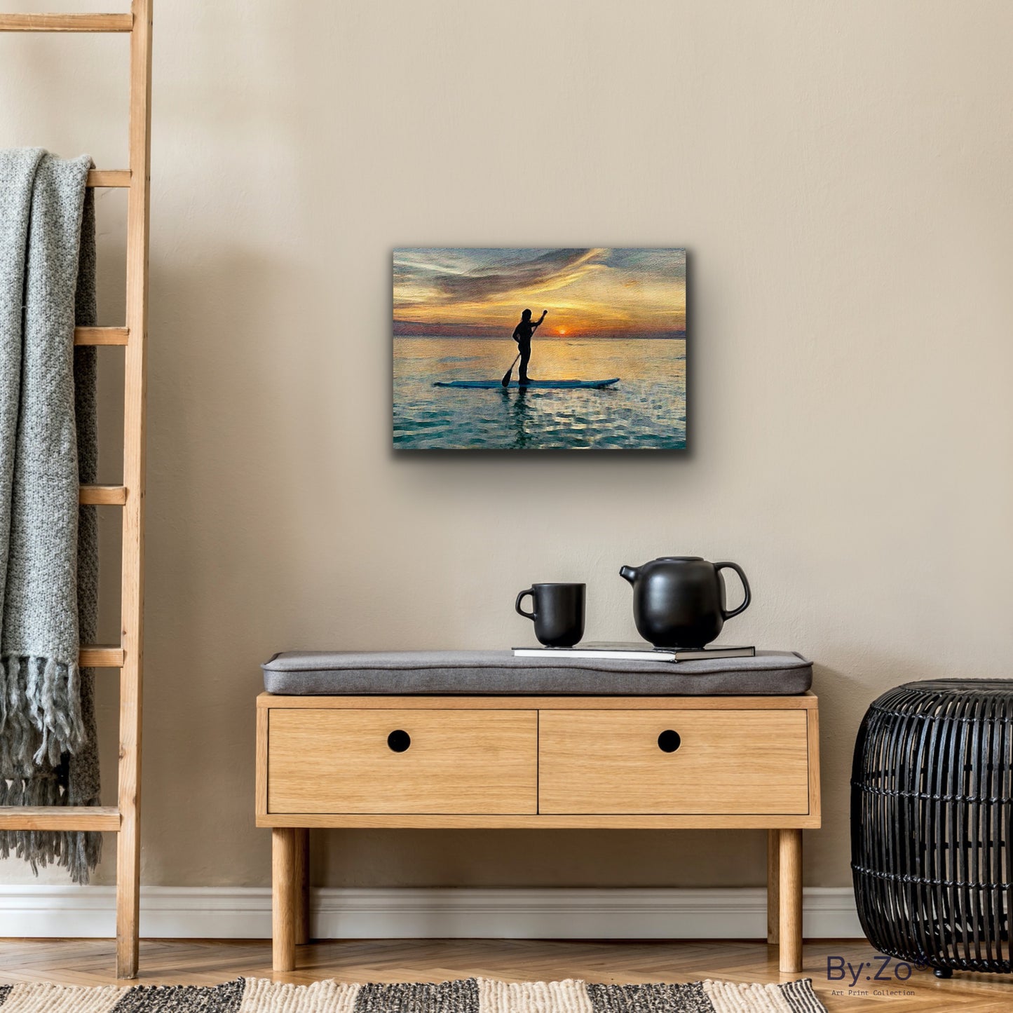 Beautiful Island SILHOUETTE and SUNSET Canvas Print Digital Art from Original Photograph By:Zo® - By:Zo