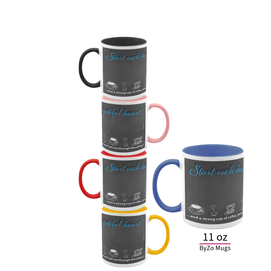 Start Your Day with Humor - Ceramic Mug by ByZo Mugs - By:Zo