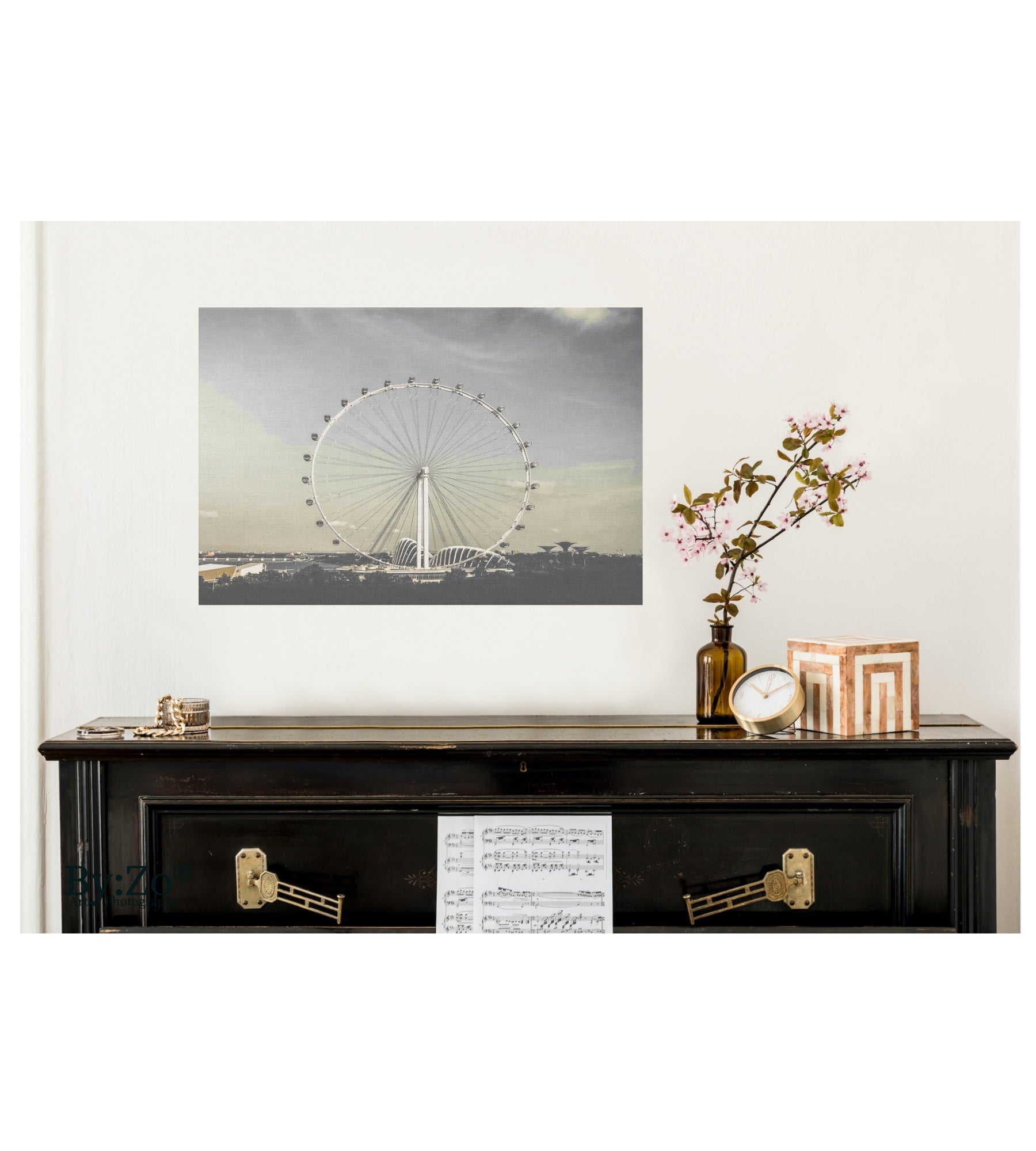 Singapore Flyer on Wrapped Canvas Print Original Photography - By:Zo