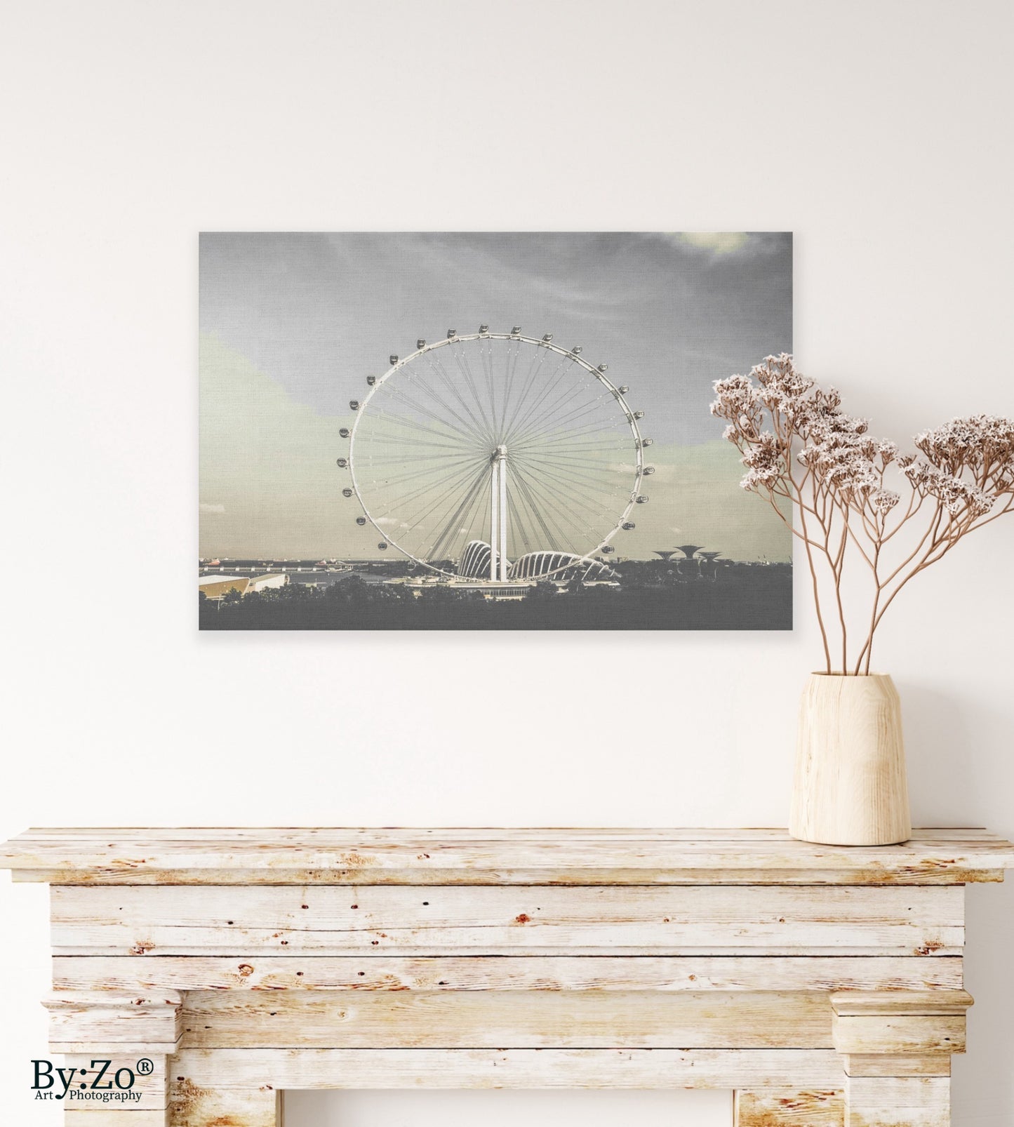 Singapore Flyer on Wrapped Canvas Print Original Photography - By:Zo
