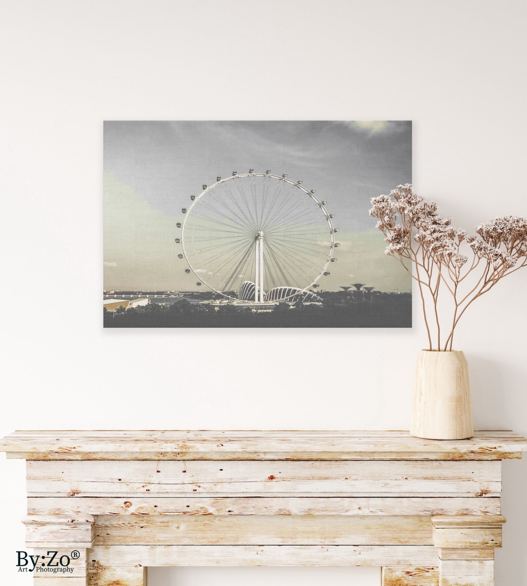 Singapore Flyer on Wrapped Canvas Print Original Photography - By:Zo