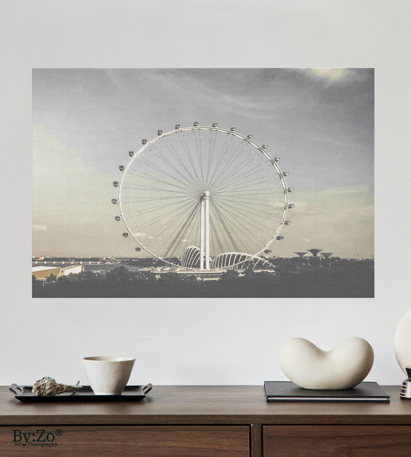 Singapore Flyer on Wrapped Canvas Print Original Photography - By:Zo
