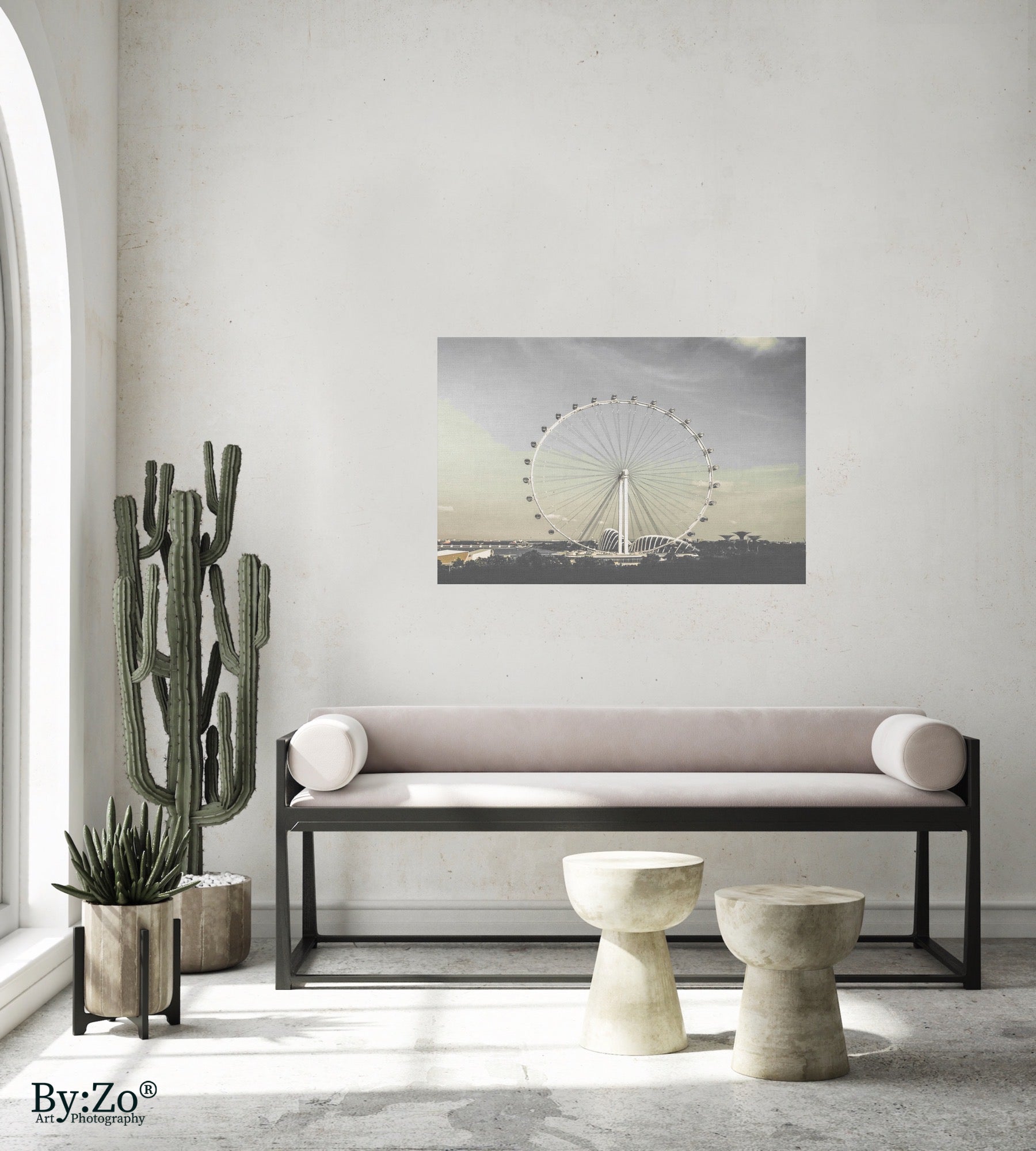 Singapore Flyer on Wrapped Canvas Print Original Photography - By:Zo