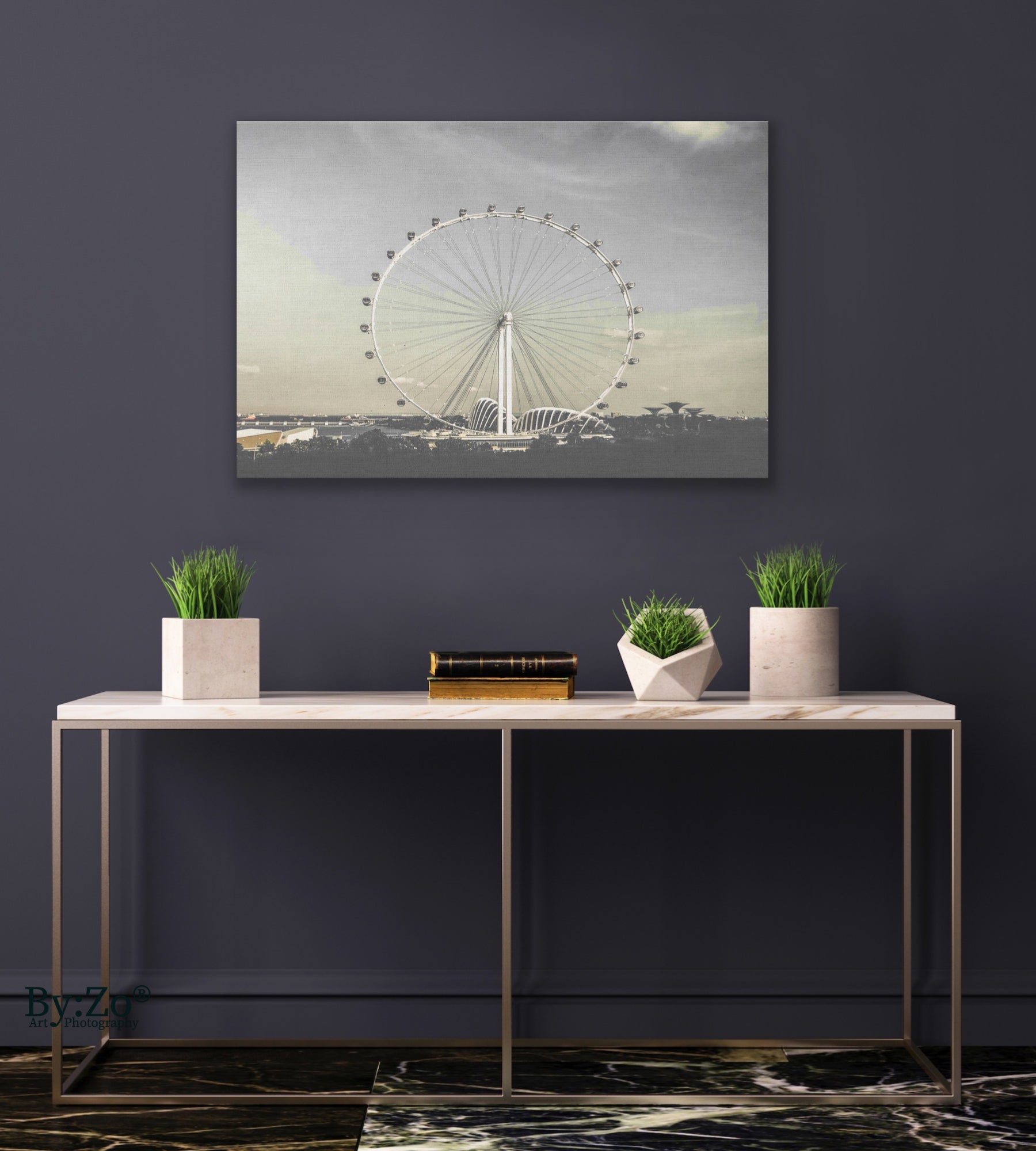 Singapore Flyer on Wrapped Canvas Print Original Photography - By:Zo