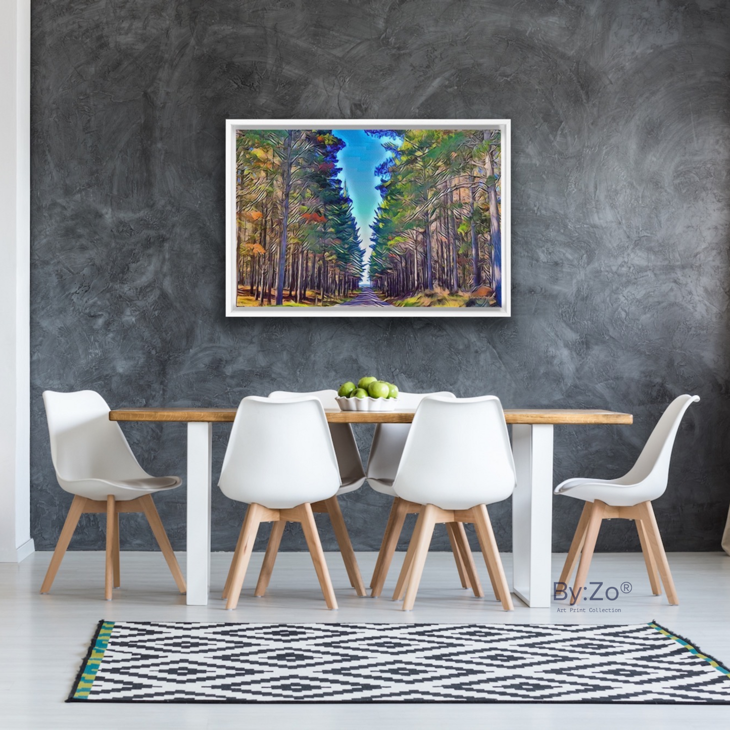 "To This Path I Go" Picasso-Inspired New Zealand Landscape - Floating Framed Canvas Fine-Art Photography teelaunch