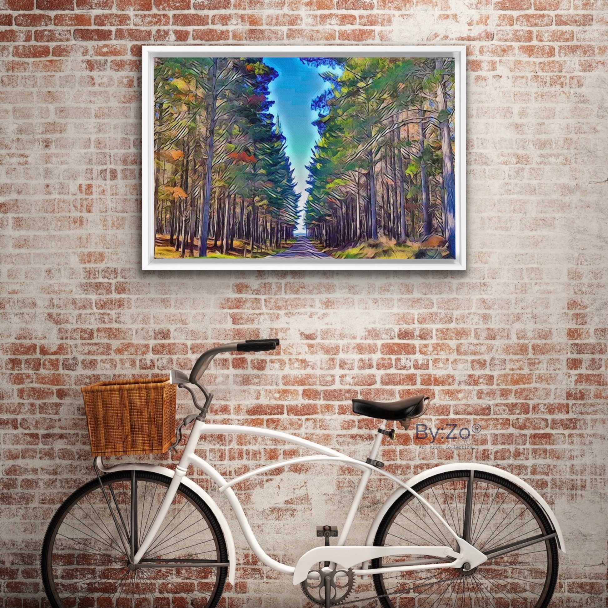 "To This Path I Go" Picasso-Inspired New Zealand Landscape - Floating Framed Canvas Fine-Art Photography teelaunch