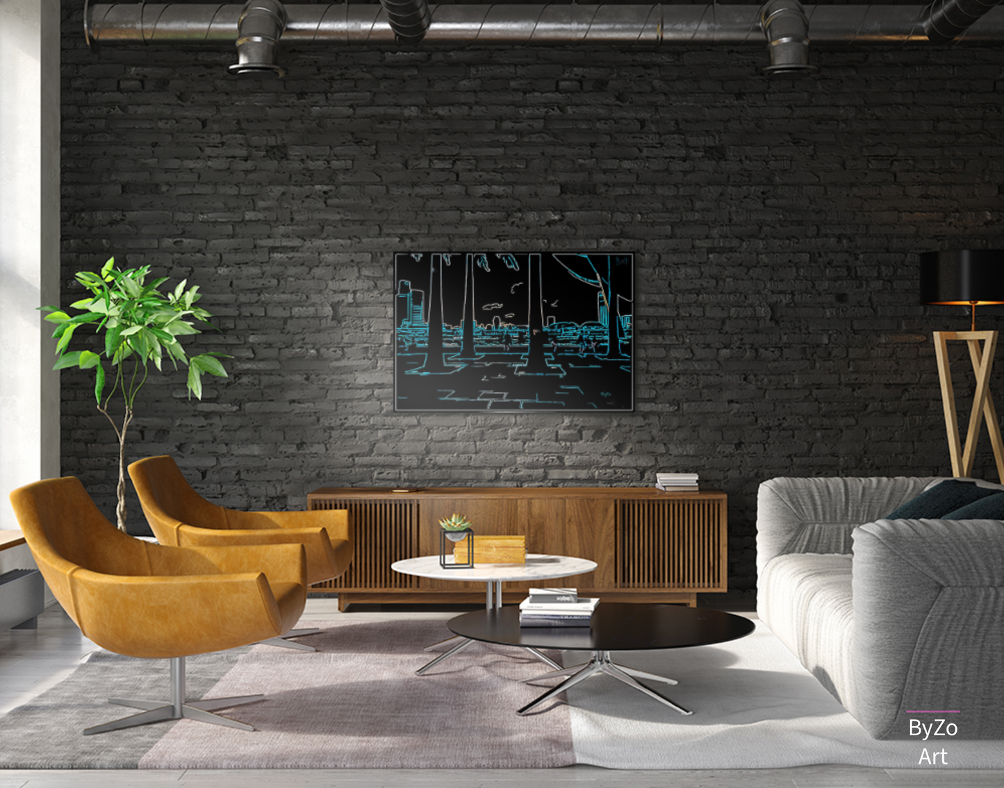 Sunset In Singapore - Original Photography And Digital Art  Giclee Canvas Print Pictorem.com for ByZo Art