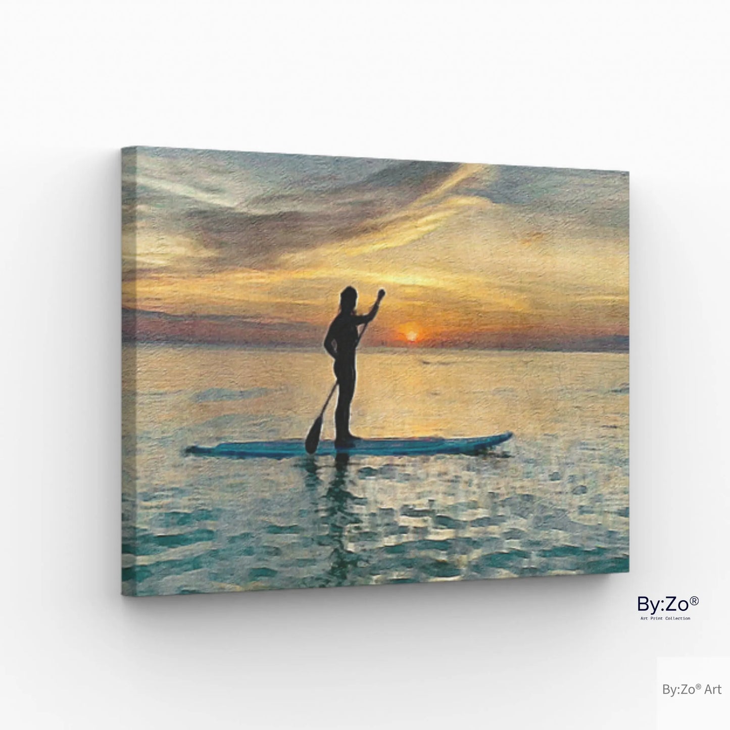 Beautiful Island SILHOUETTE and SUNSET Canvas Print Digital Art from Original Photograph By:Zo® - By:Zo