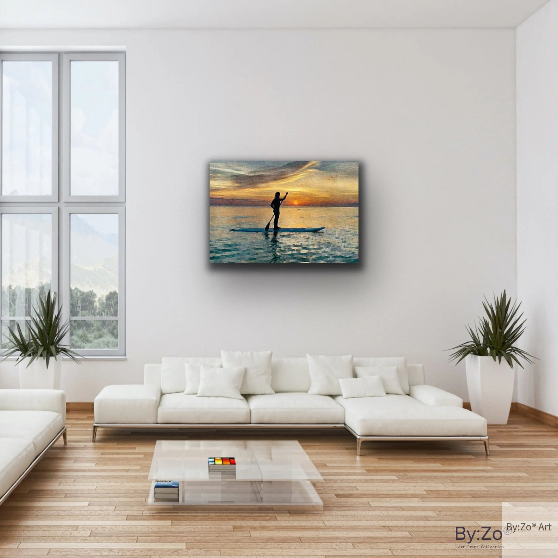 Beautiful Island SILHOUETTE and SUNSET Canvas Print Digital Art from Original Photograph By:Zo® - By:Zo