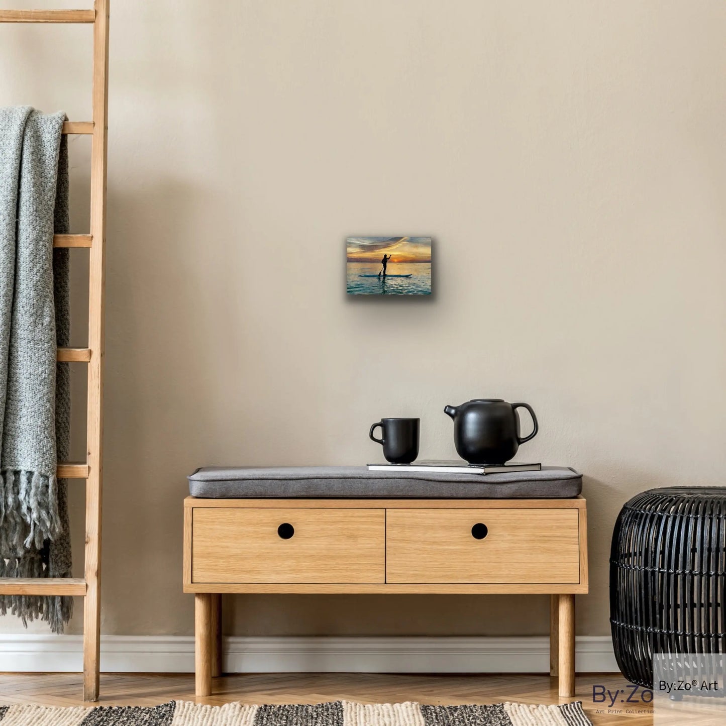 Beautiful Island SILHOUETTE and SUNSET Canvas Print Digital Art from Original Photograph By:Zo® - By:Zo