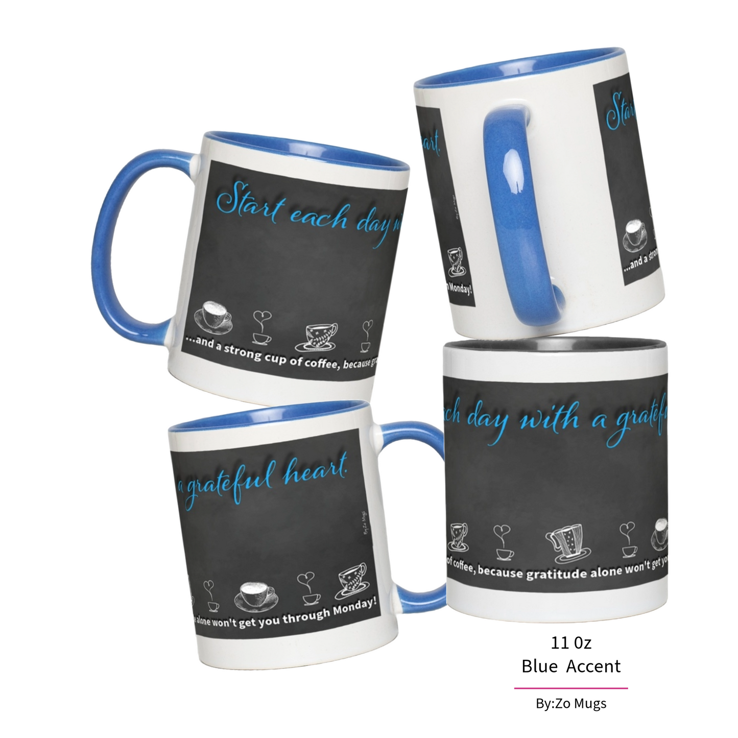 Start Your Day with Humor - Ceramic Mug by ByZo Mugs - By:Zo