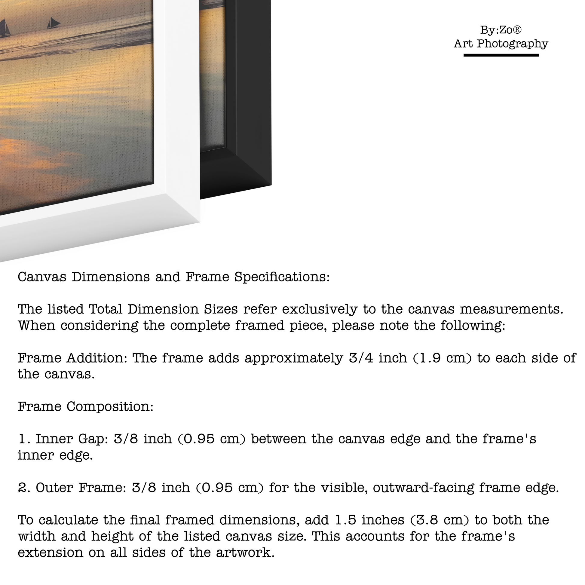 Sunset Sails: Boracay's Golden Hour Magic, Fine Art Photography Framed Canvas teelaunch By:Zo®