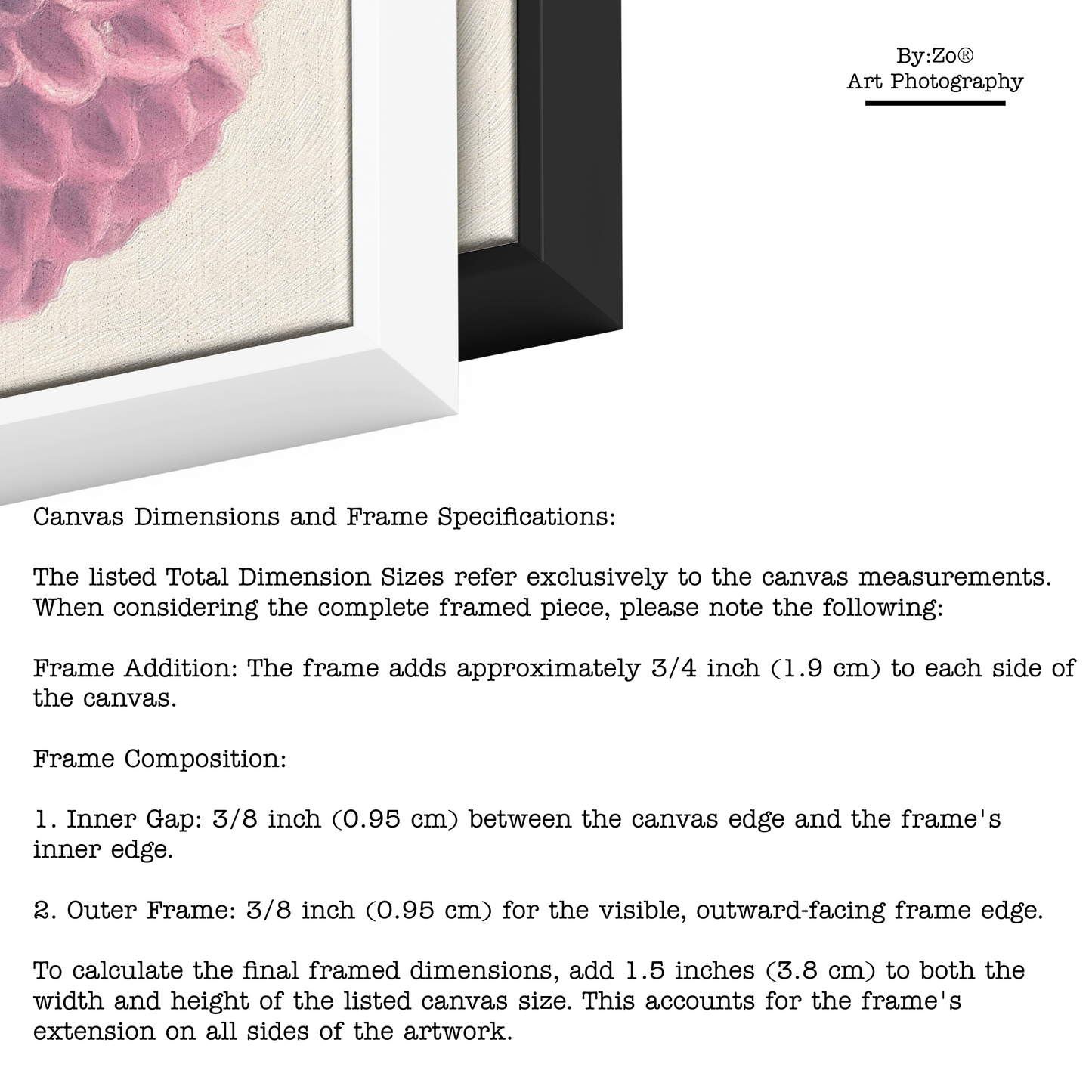 Floater Framed Canvas, Square - Japanese Dahlia Original Art Photography teelaunch