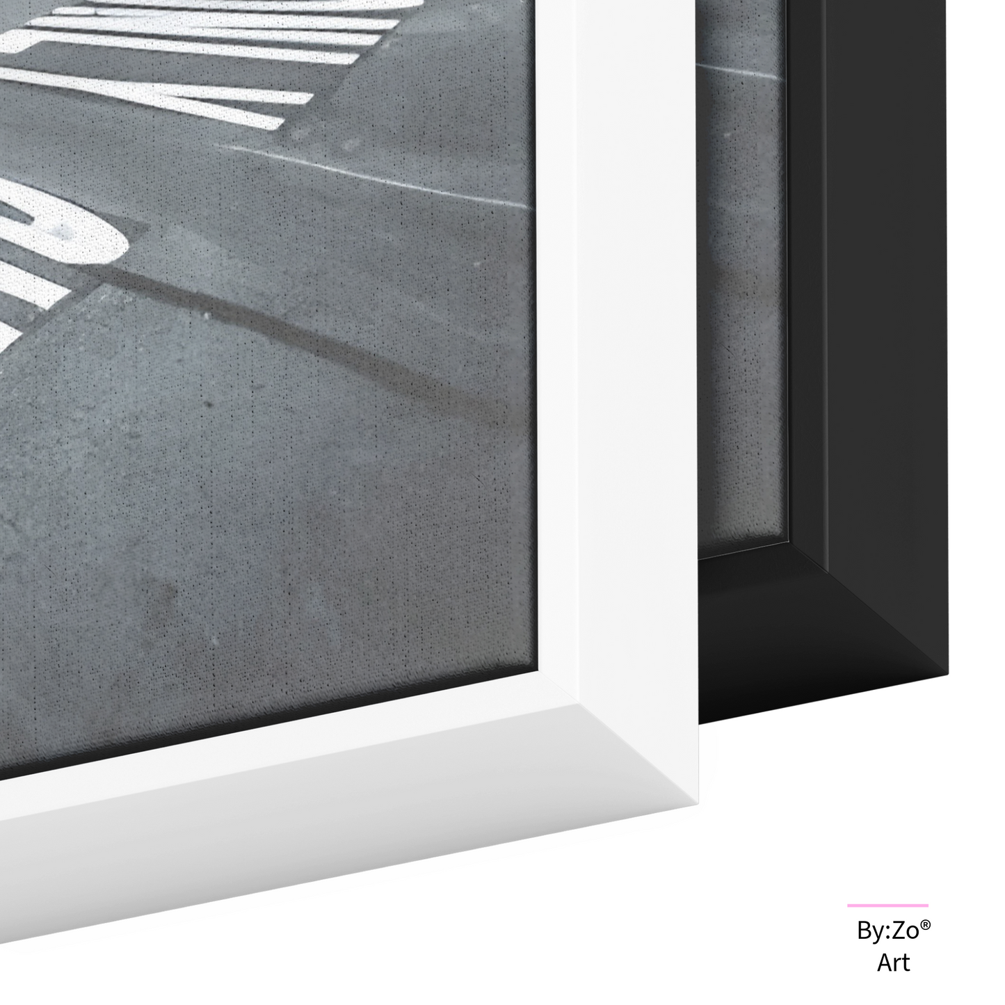 Floater Framed Canvas/New York City Bus Lane Only teelaunch By:Zo®