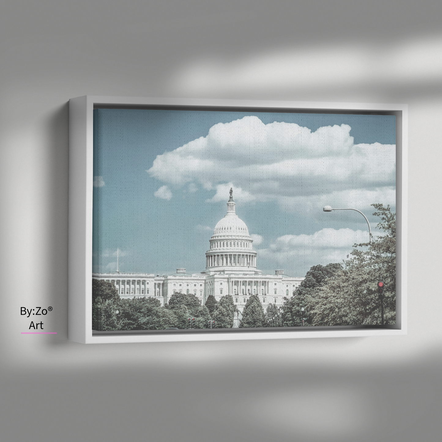 Floater Framed Canvas, The Capitol Fine Art Photography teelaunch