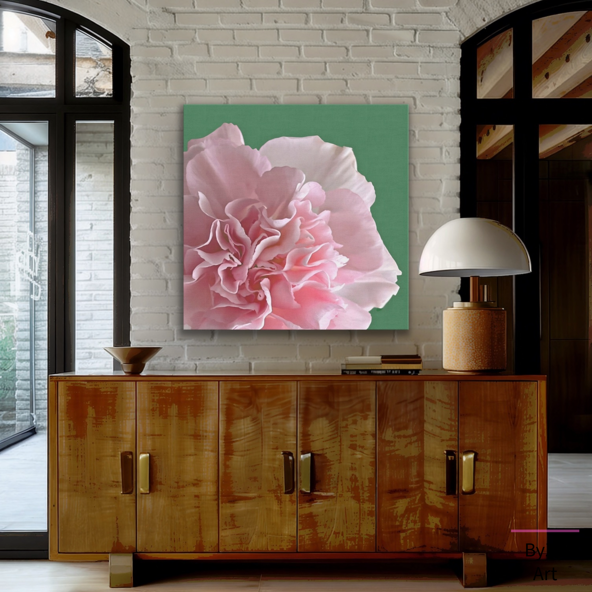 Carnation Flower Canvas Wall Decor Original Photography teelaunch By:Zo