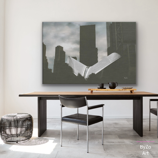 Oculus Wrapped Canvas Print | New York Landmark teelaunch By:Zo