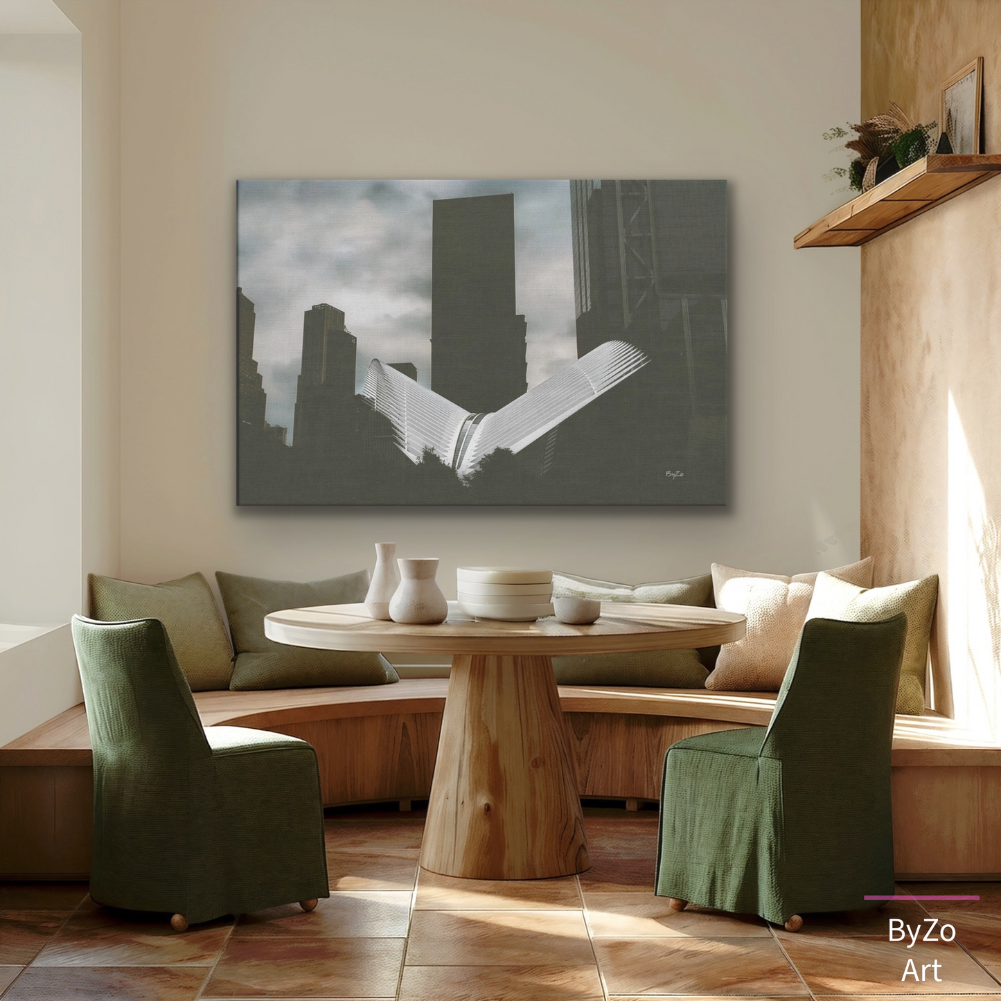 Oculus Wrapped Canvas Print | New York Landmark teelaunch By:Zo