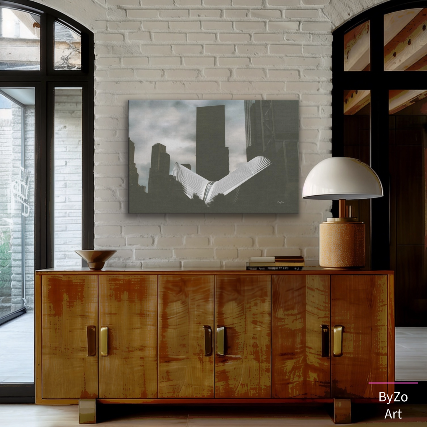 Oculus Wrapped Canvas Print | New York Landmark teelaunch By:Zo