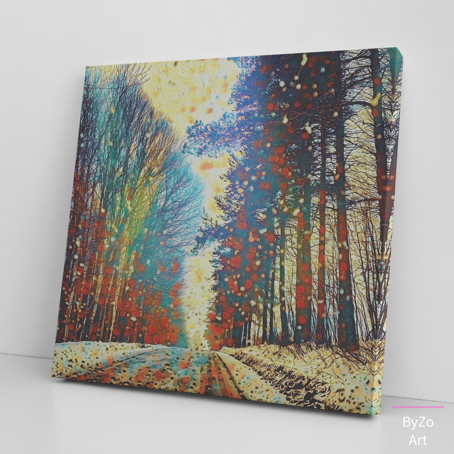 Square Wrapped Canvas "Chilly Route" Original Photography Mixed Media - By:Zo
