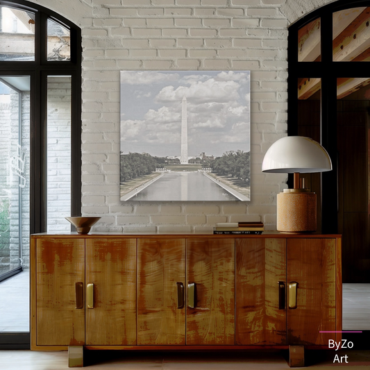 Washington Monument DC, Square Canvas ByZo Art Photography teelaunch