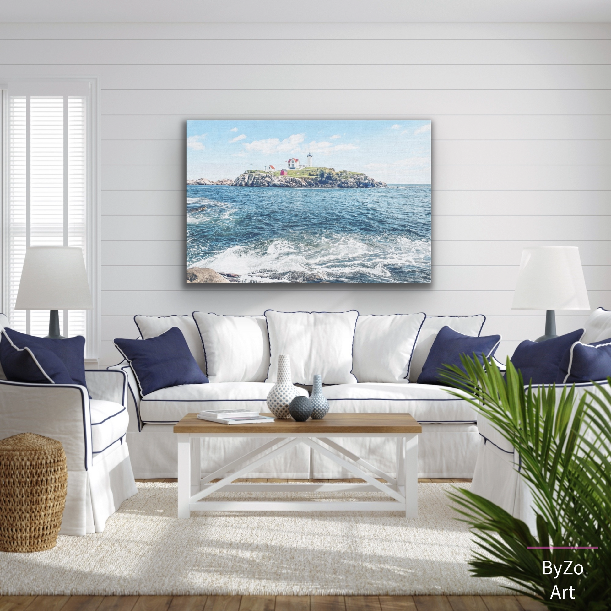 Wrapped Canvas, "The Nubble Lighthouse" Art Photography teelaunch By:Zo