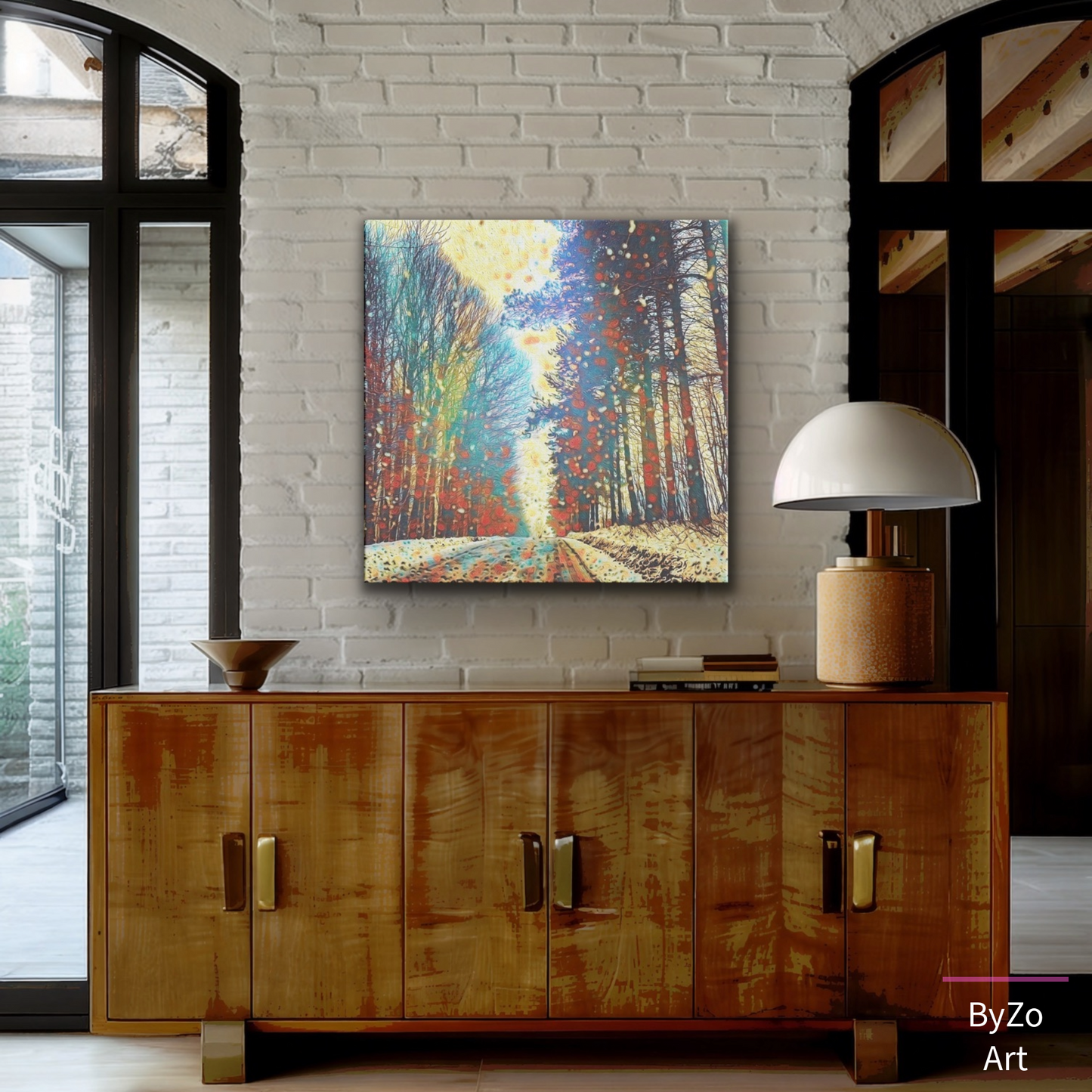 Square Wrapped Canvas "Chilly Route" Original Photography Mixed Media - By:Zo