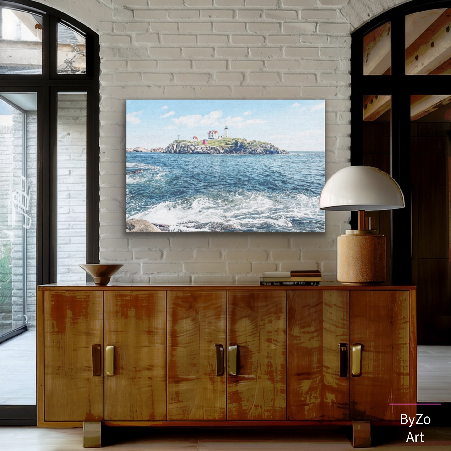 Wrapped Canvas, "The Nubble Lighthouse" Art Photography teelaunch By:Zo