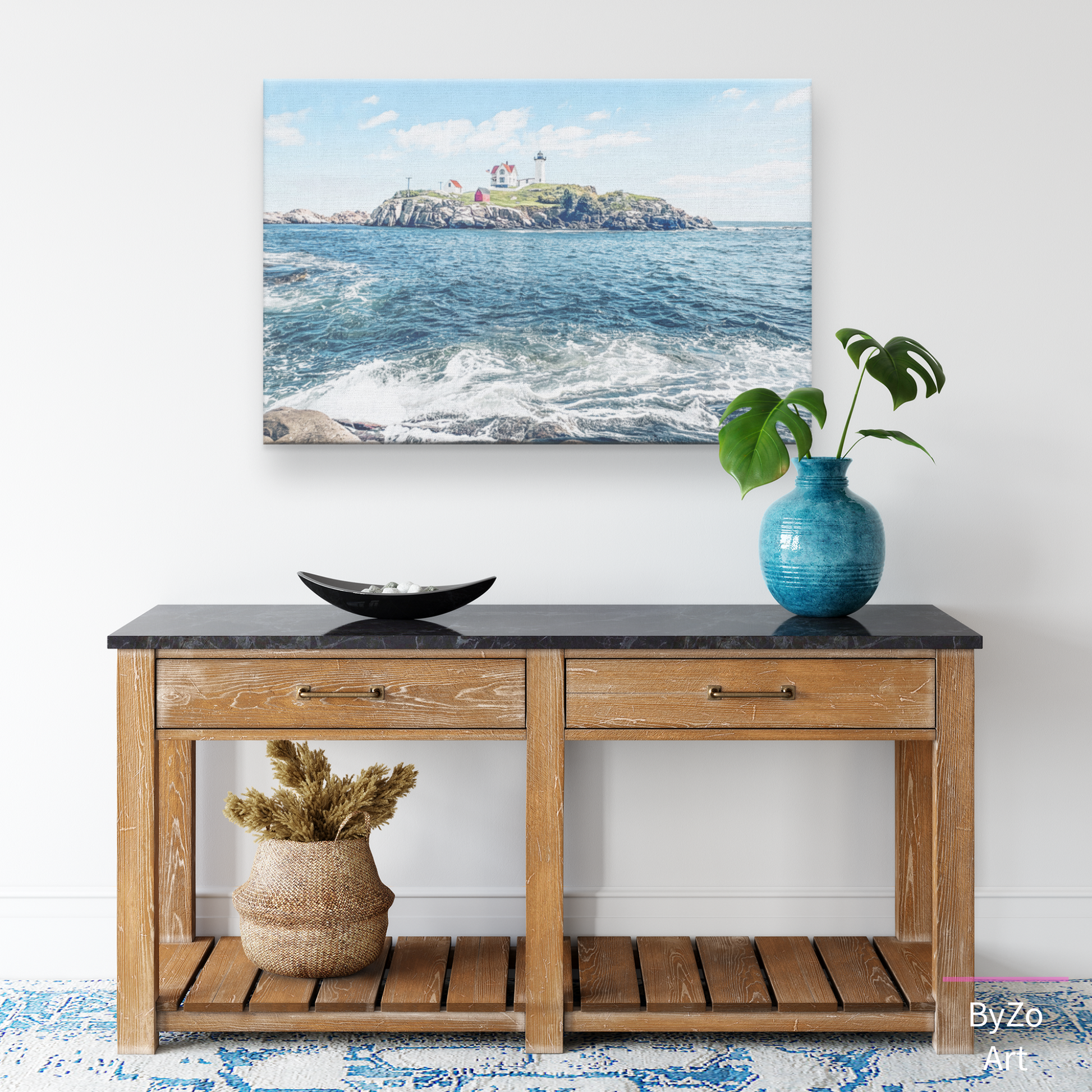 Wrapped Canvas, "The Nubble Lighthouse" Art Photography teelaunch By:Zo