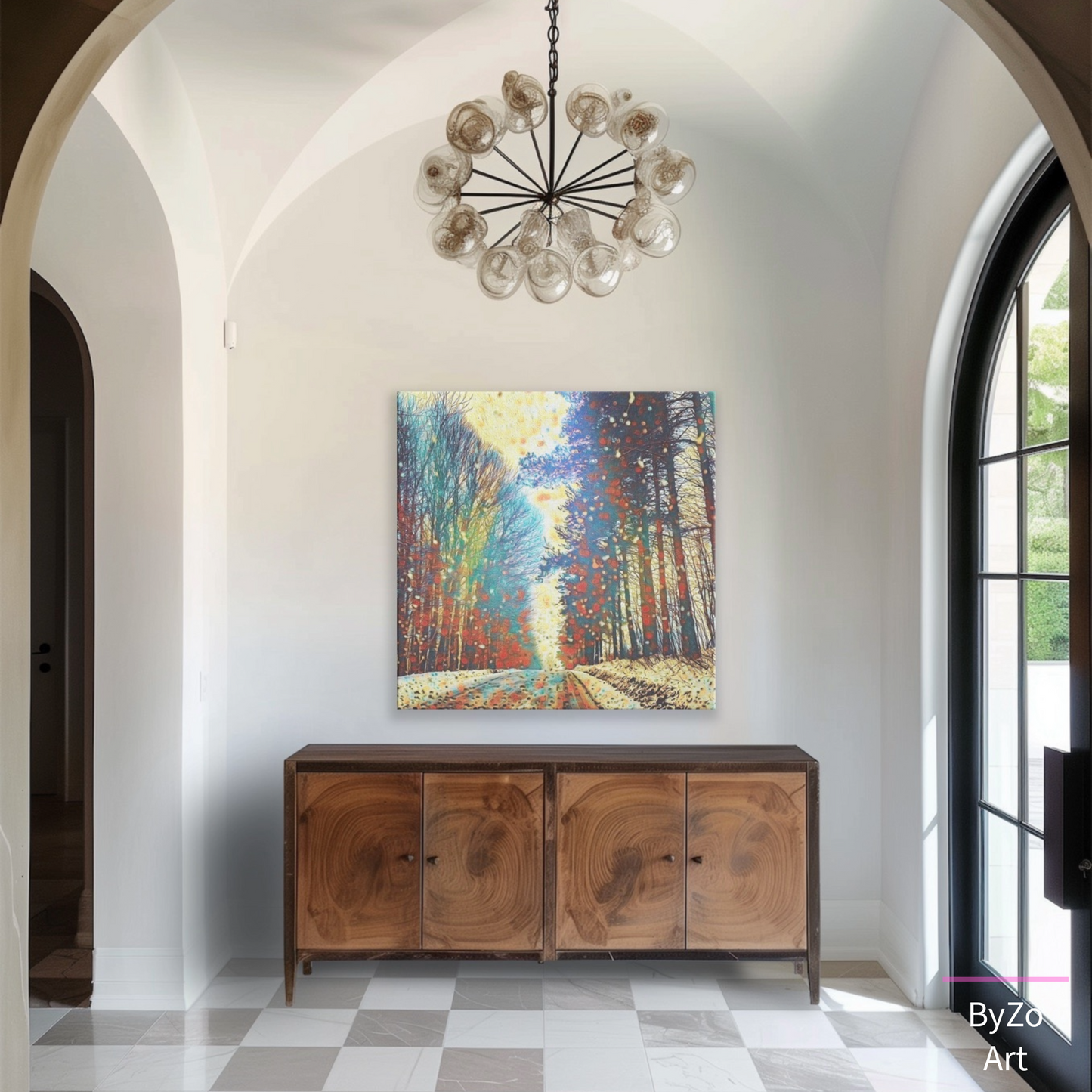 Square Wrapped Canvas "Chilly Route" Original Photography Mixed Media - By:Zo