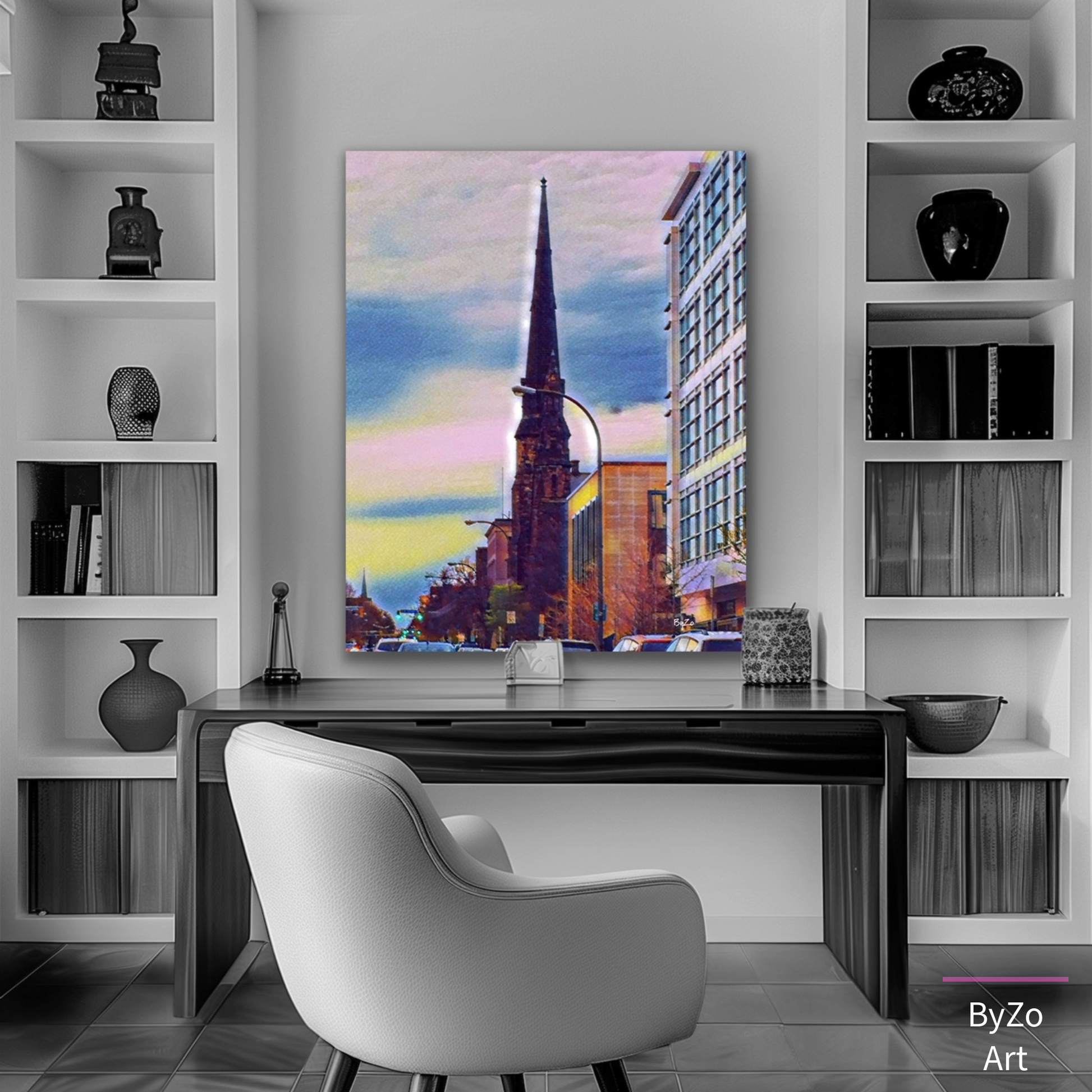 RUSH HOURS Digital Art Derived From Original Photography Of Buffalo New York Cityscapes Pictorem.com