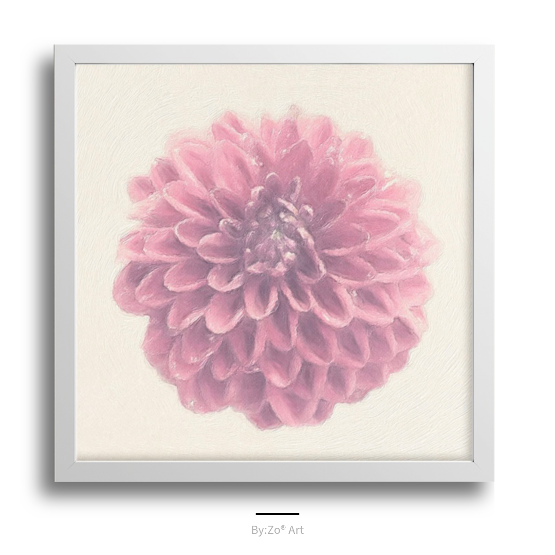 Framed Archival Semi Gloss Paper / Japanese Dahlia Original Art Photography teelaunch