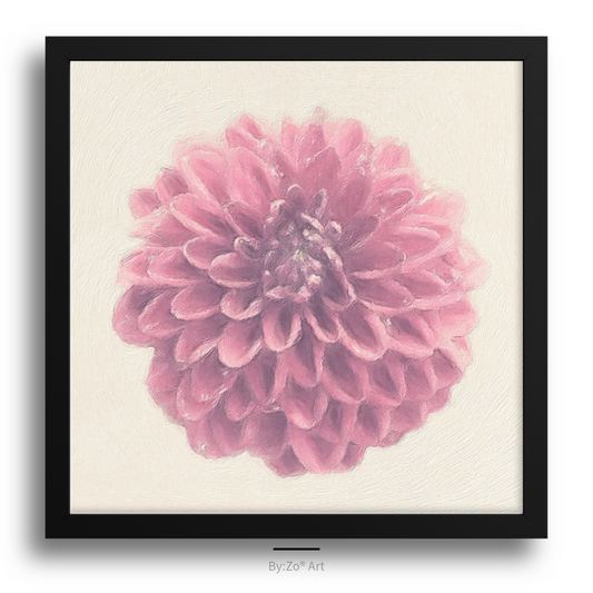 Framed Archival Semi Gloss Paper / Japanese Dahlia Original Art Photography teelaunch