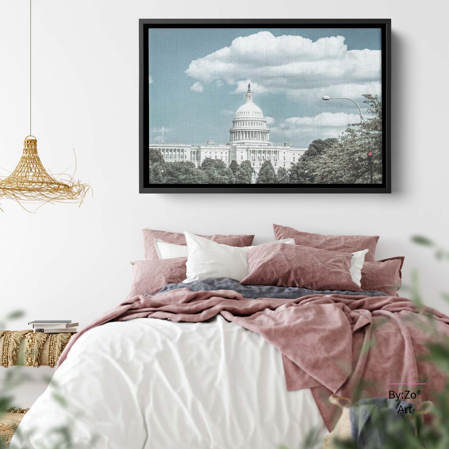 Floater Framed Canvas, The Capitol Fine Art Photography teelaunch