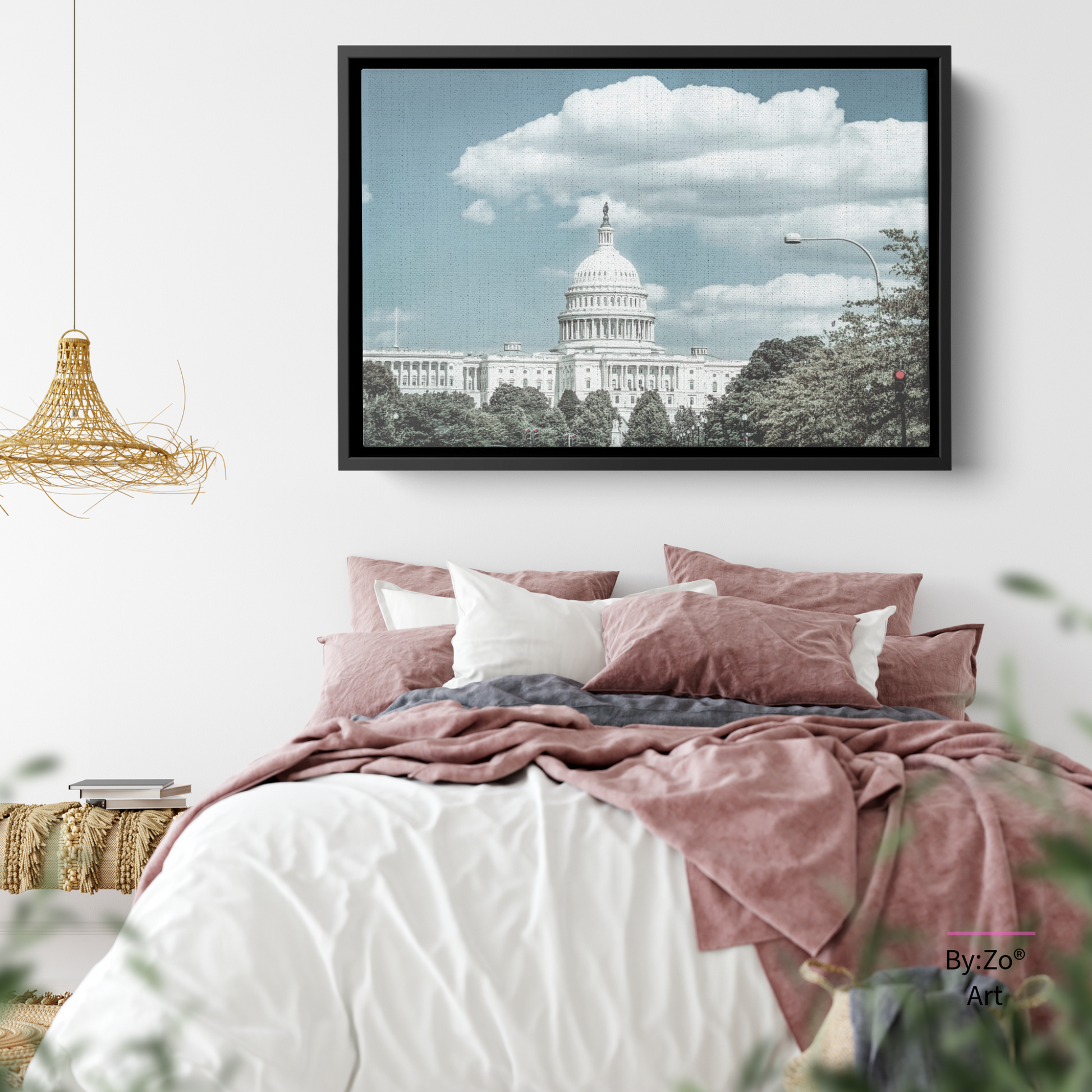 Floater Framed Canvas, The Capitol Fine Art Photography teelaunch
