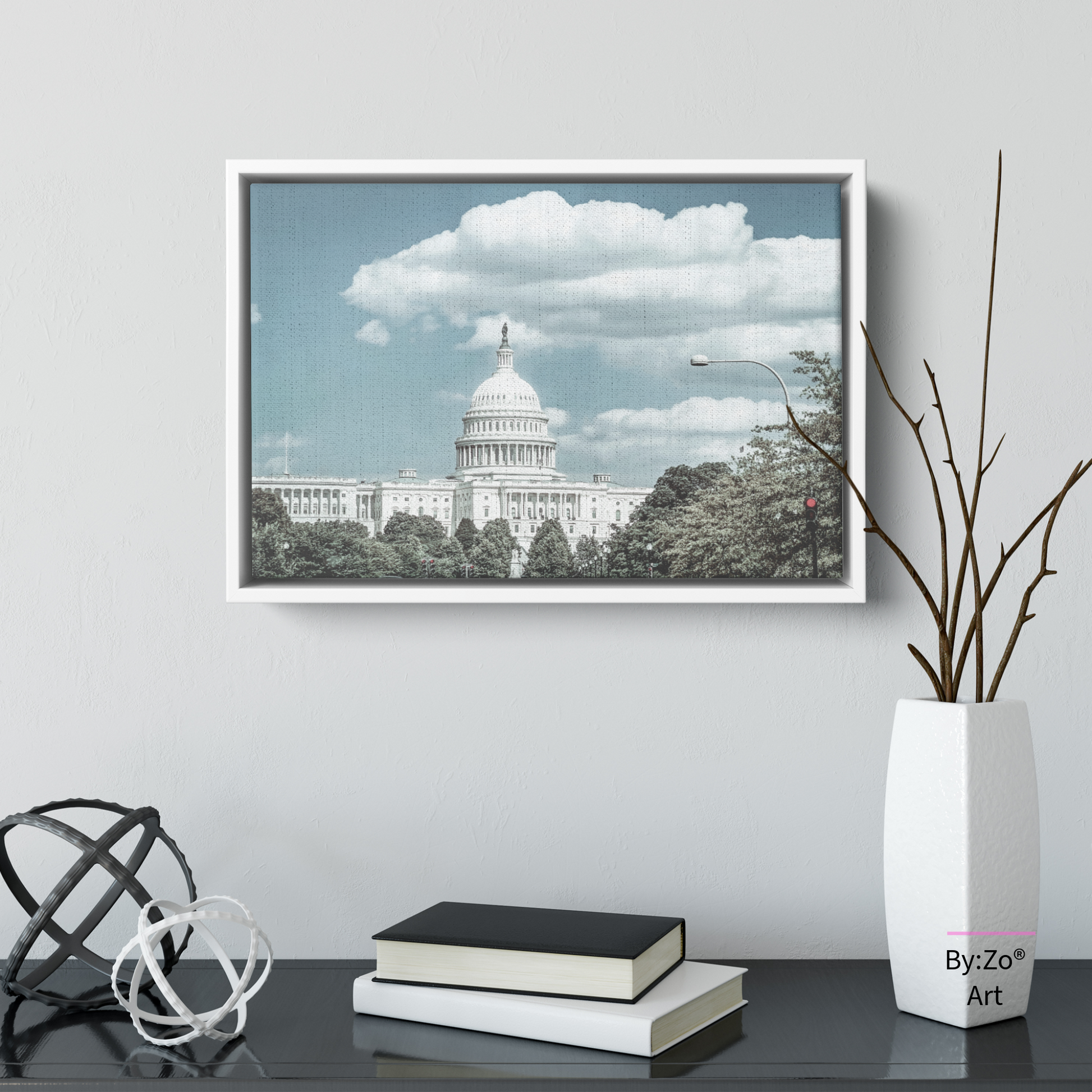 Floater Framed Canvas, The Capitol Fine Art Photography teelaunch