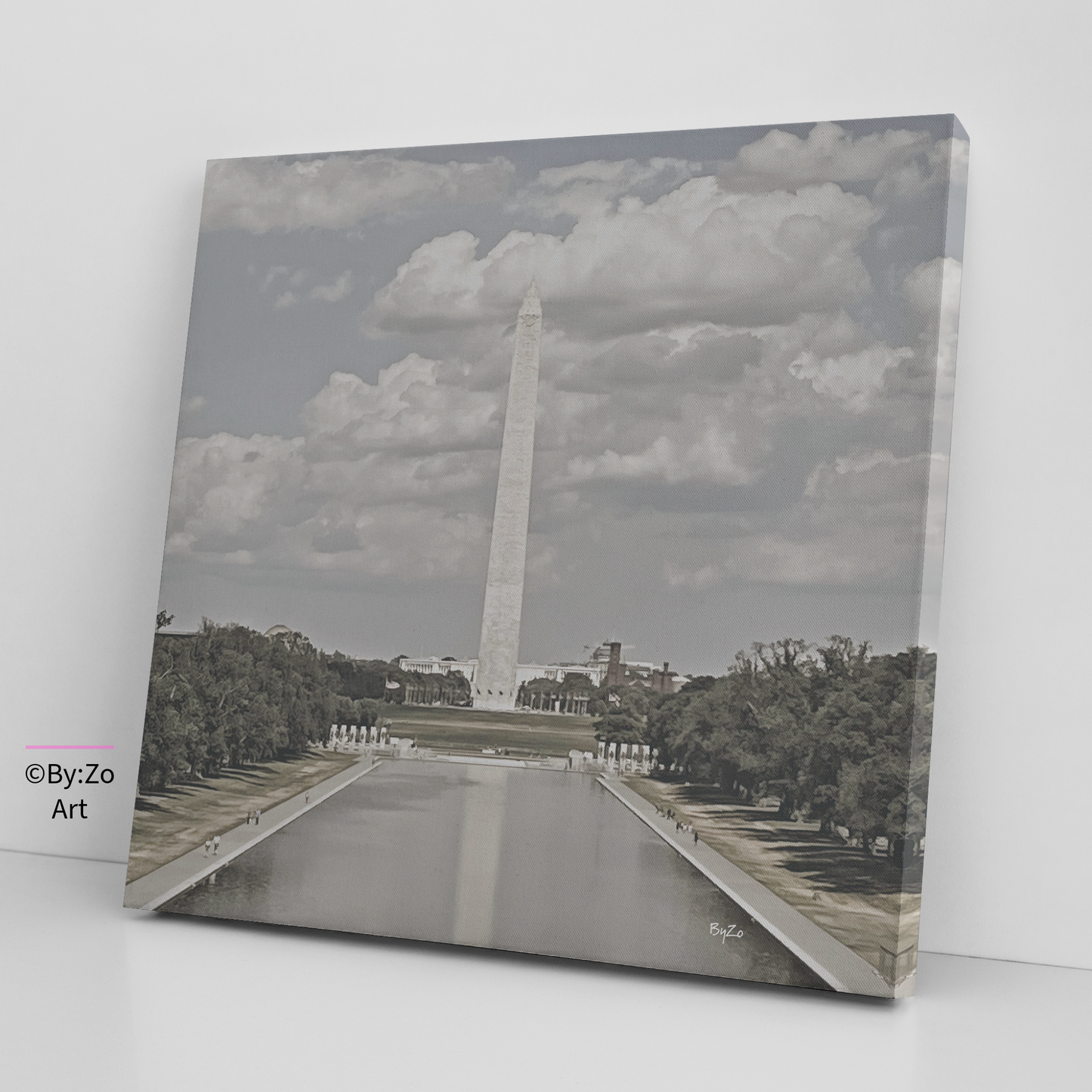 Washington Monument DC, Square Canvas ByZo Art Photography teelaunch