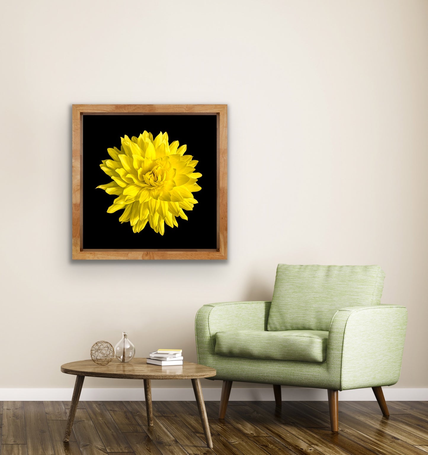 Dahlia In Black - Giclee Art Print - By:Zo