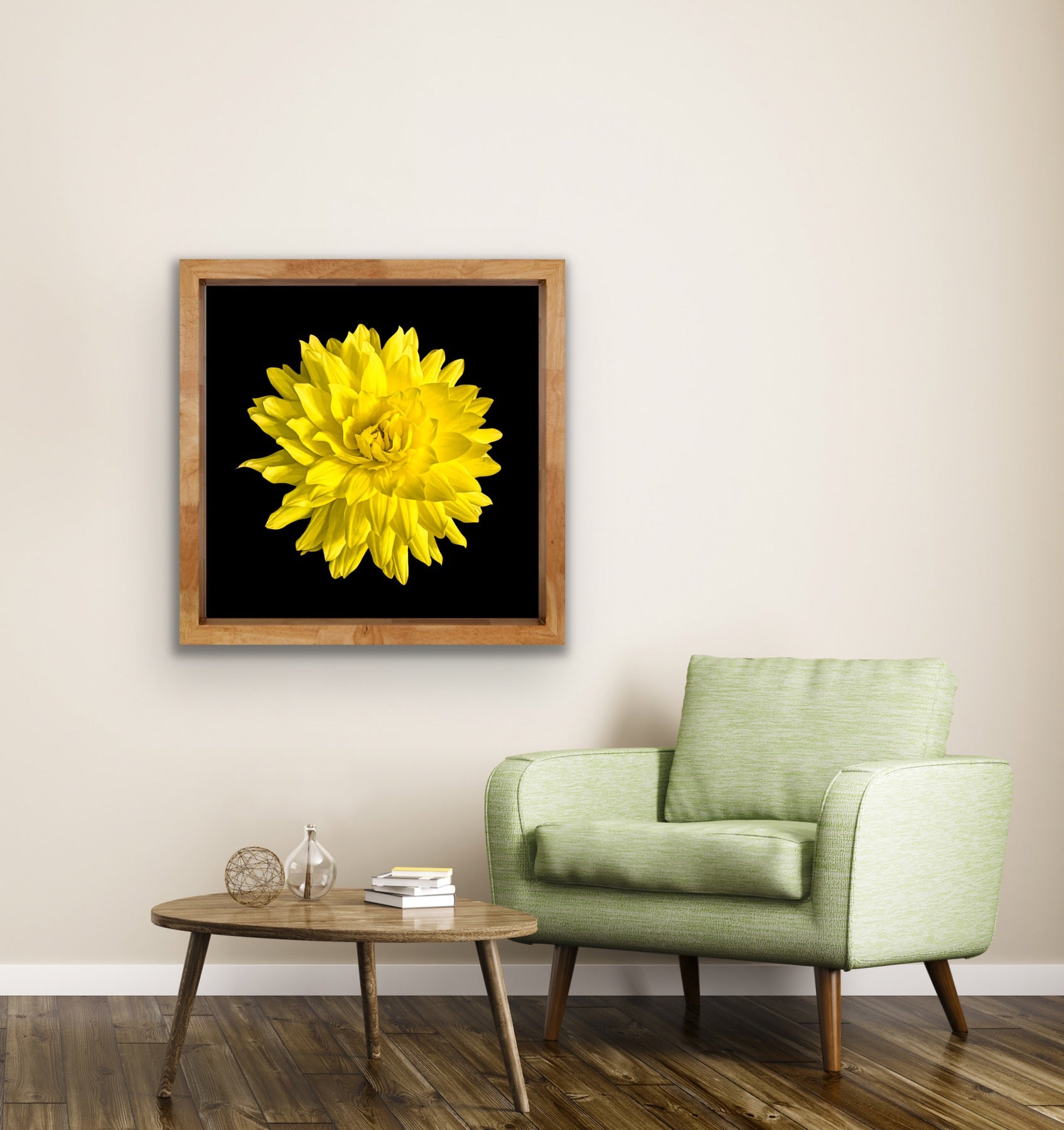Dahlia In Black - Giclee Art Print - By:Zo