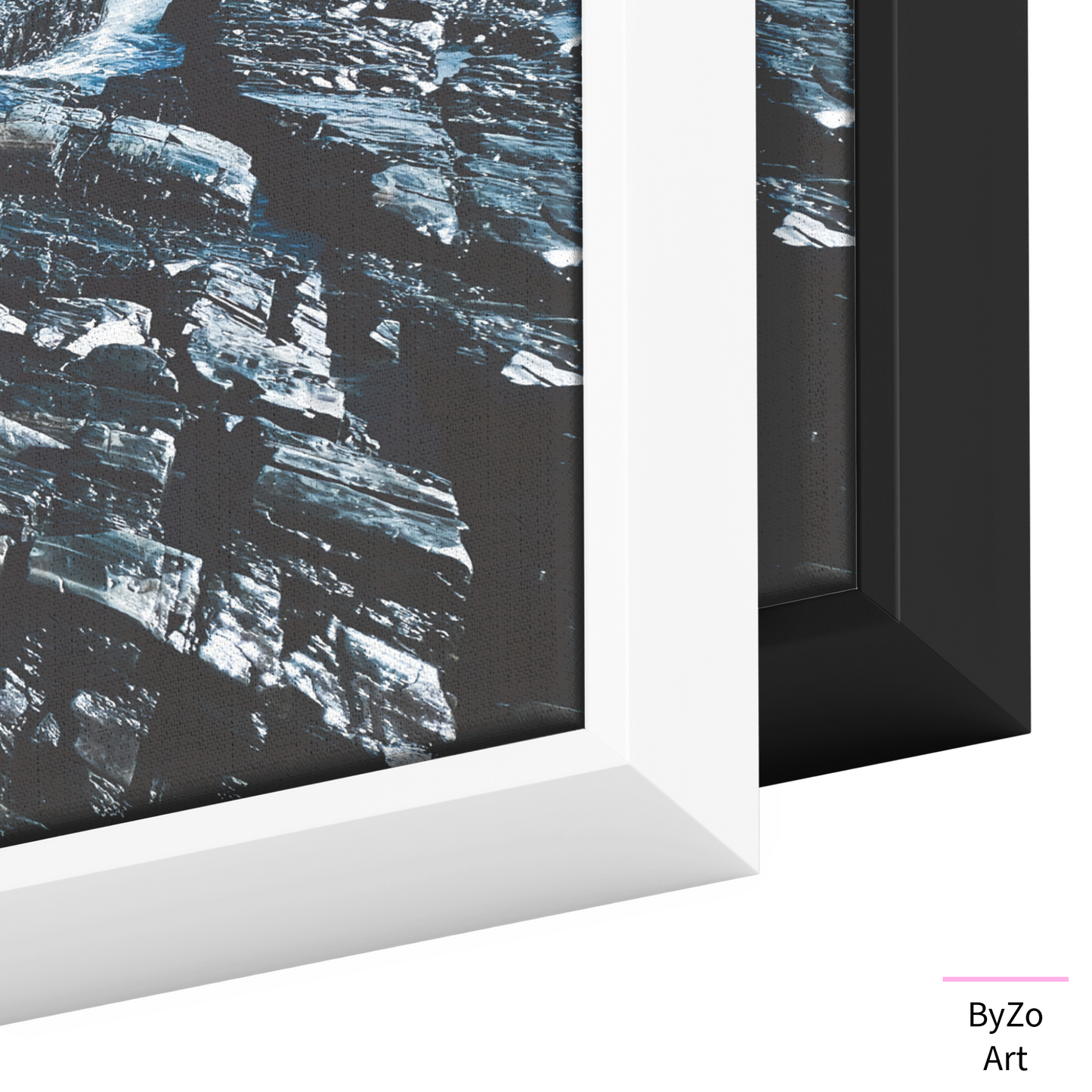 Floater Framed Canvas "Rugged Shoreline" Original Art Photography teelaunch