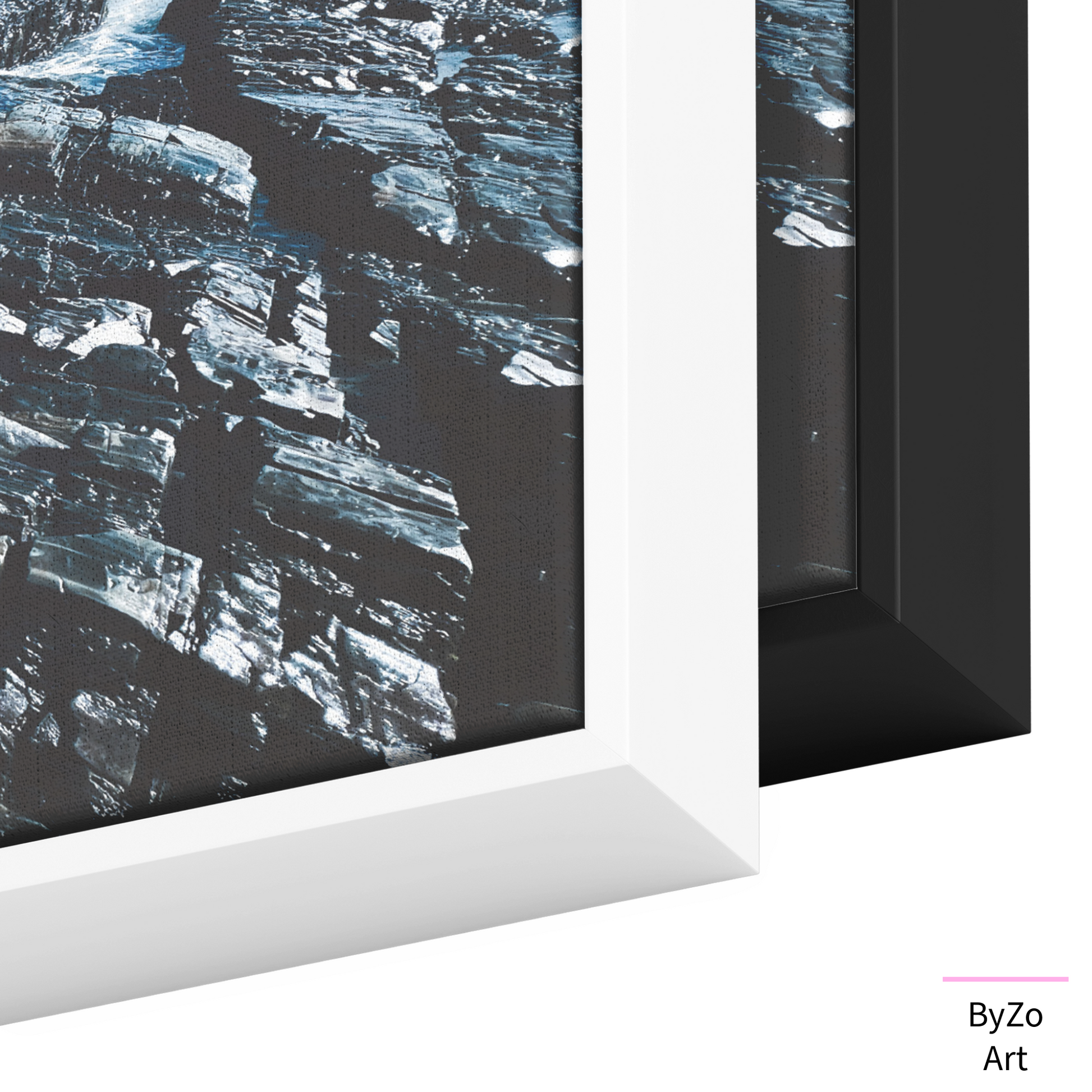 Floater Framed Canvas "Rugged Shoreline" Original Art Photography teelaunch