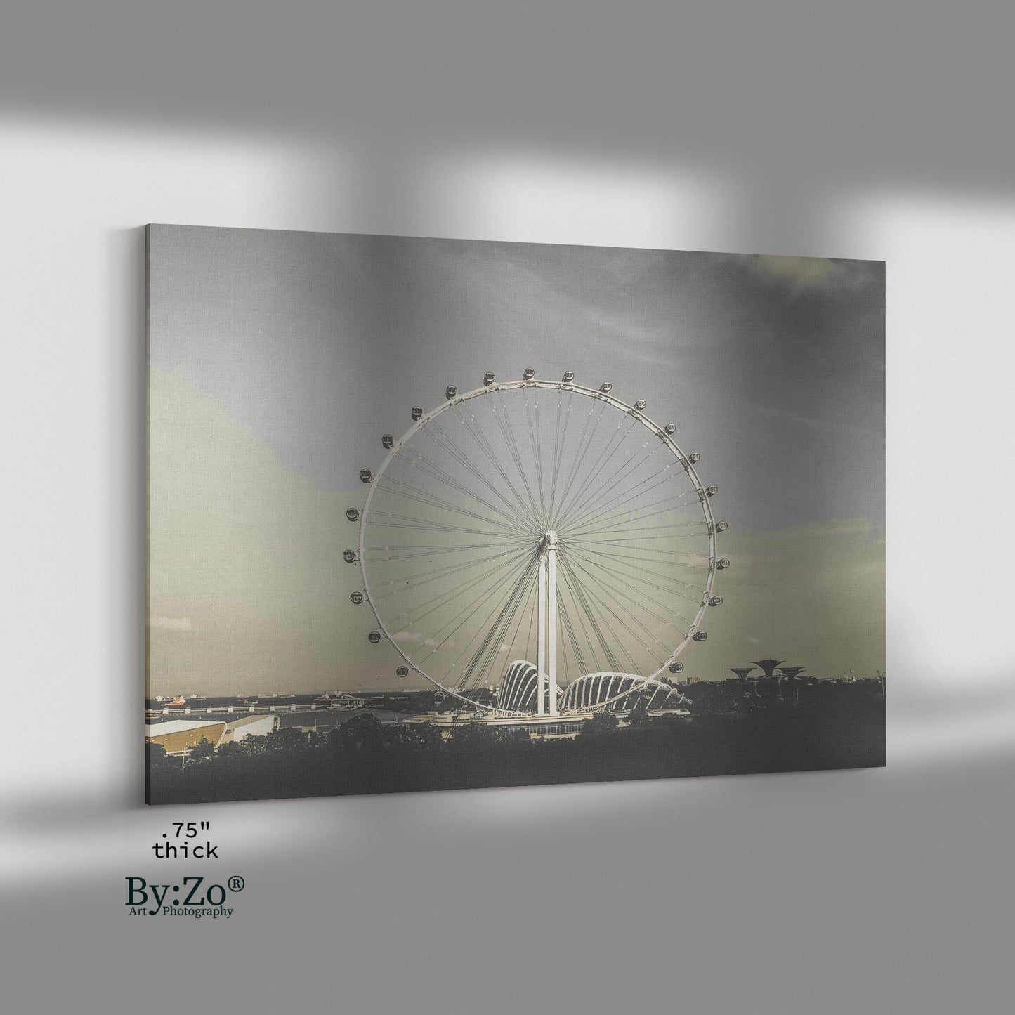 Singapore Flyer on Wrapped Canvas Print Original Photography - By:Zo