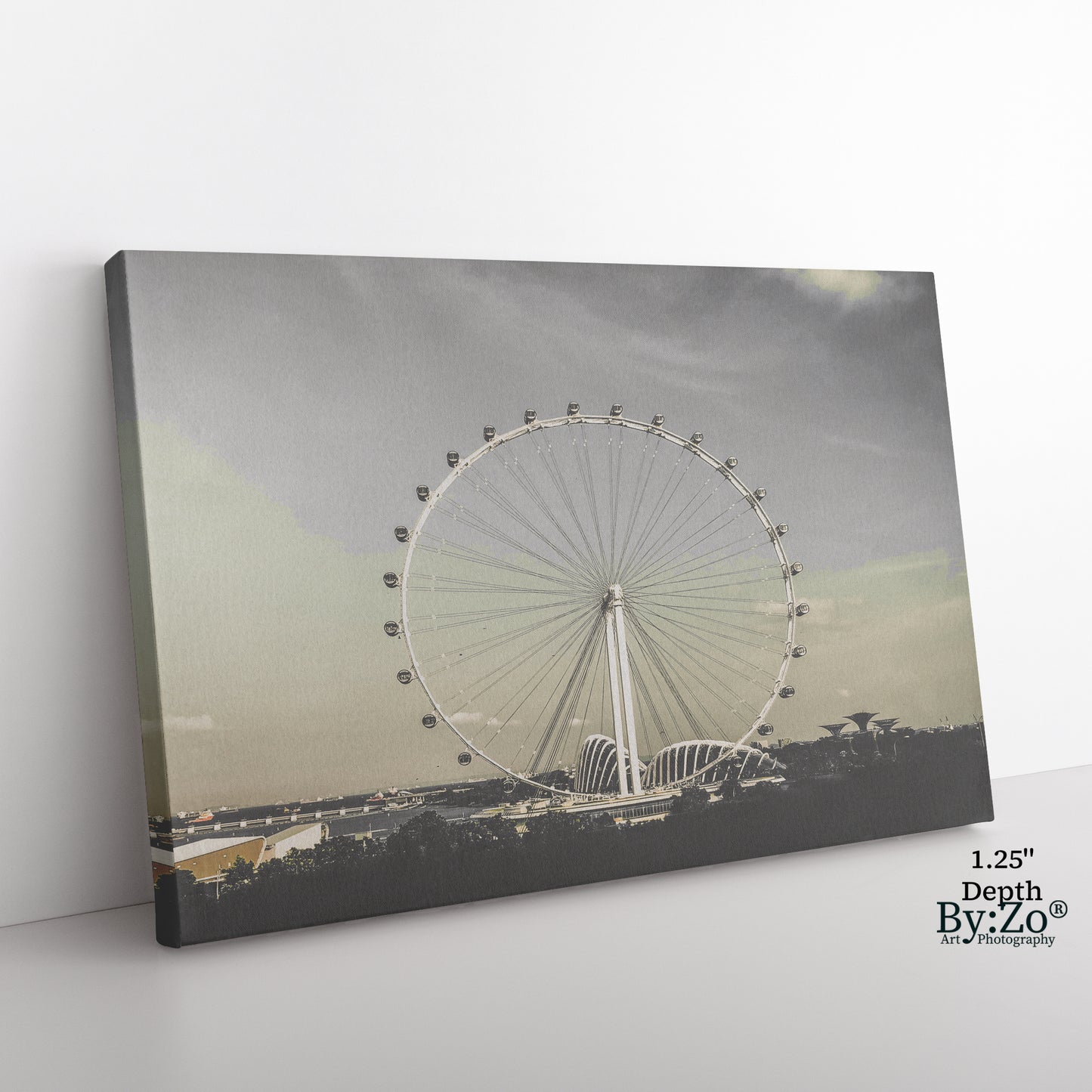 Singapore Flyer on Wrapped Canvas Print Original Photography - By:Zo