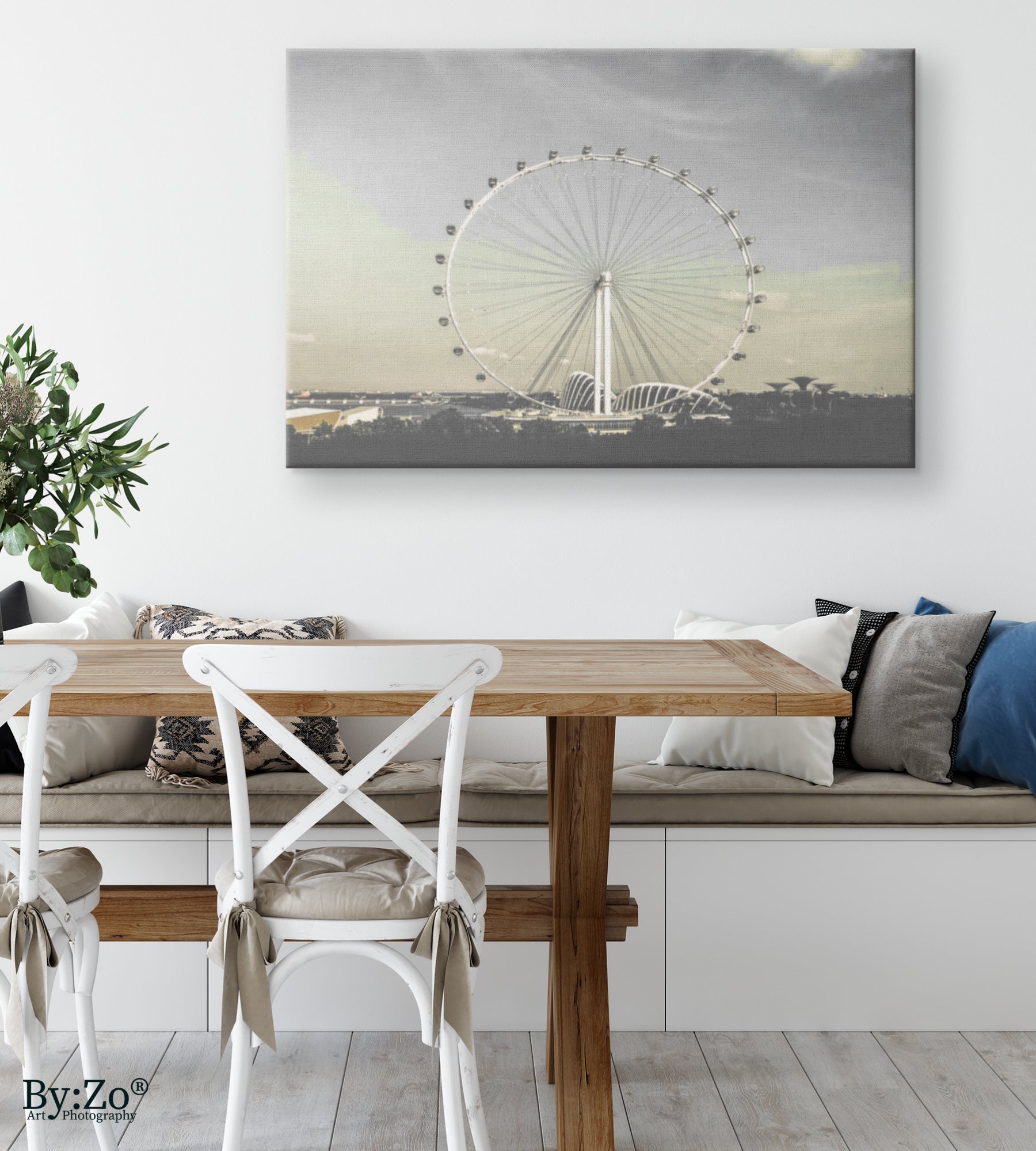Singapore Flyer on Wrapped Canvas Print Original Photography - By:Zo