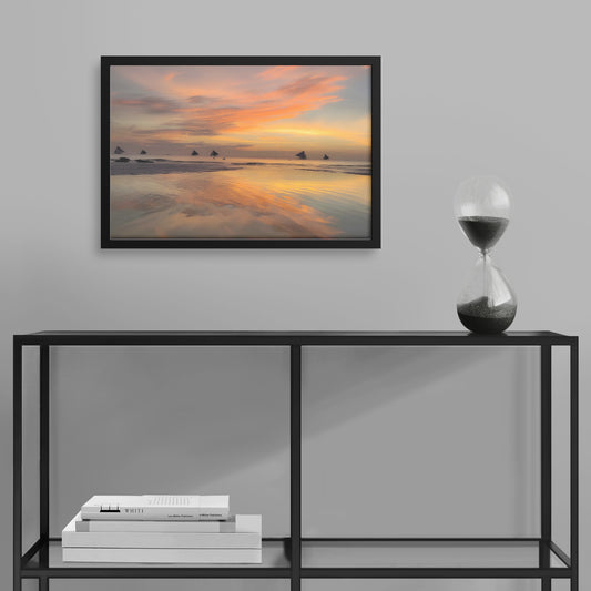 Framed Archival Semi-Gloss Paper / Original Sunset Sails, Boracay's Golden Hour Magic teelaunch