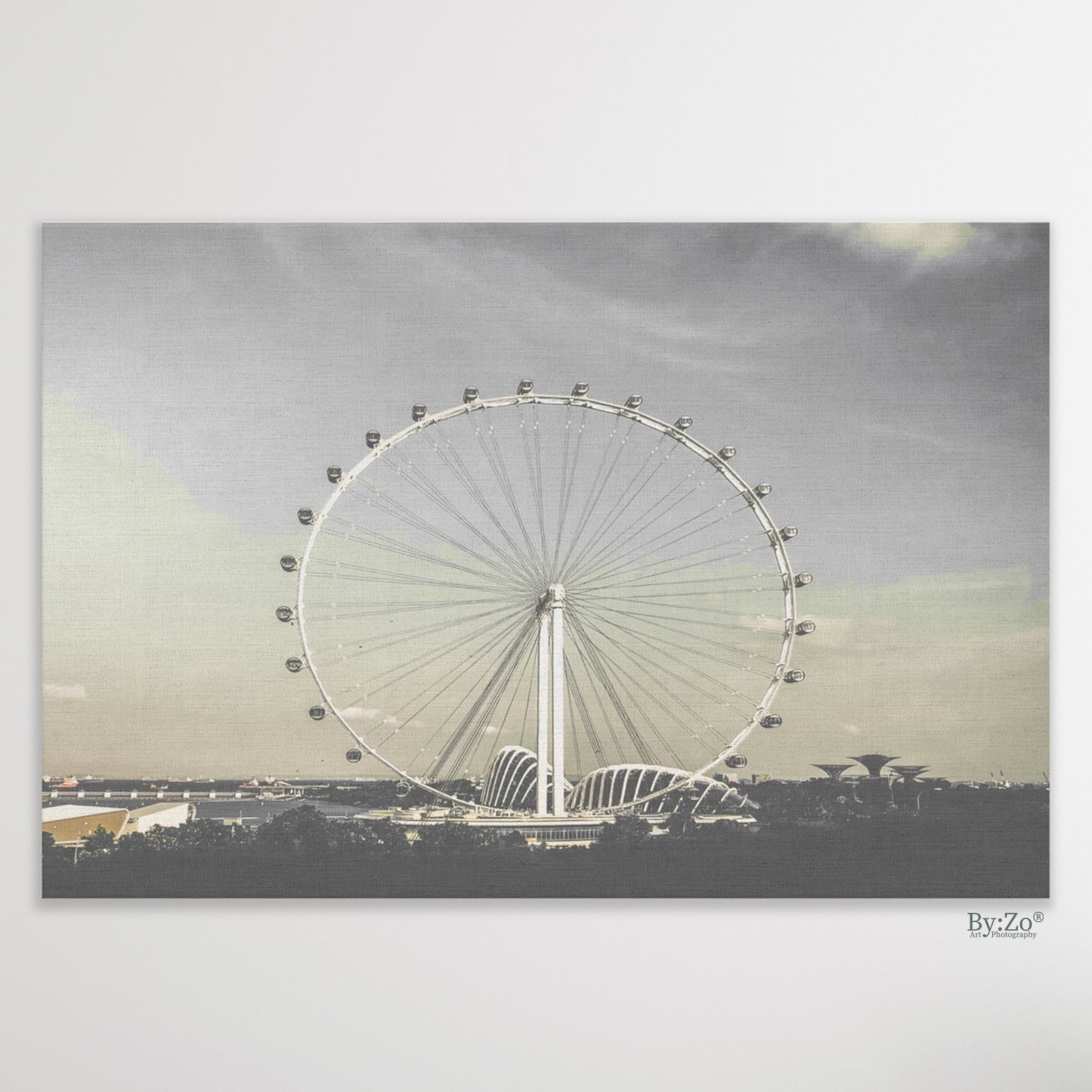 Singapore Flyer on Wrapped Canvas Print Original Photography - By:Zo