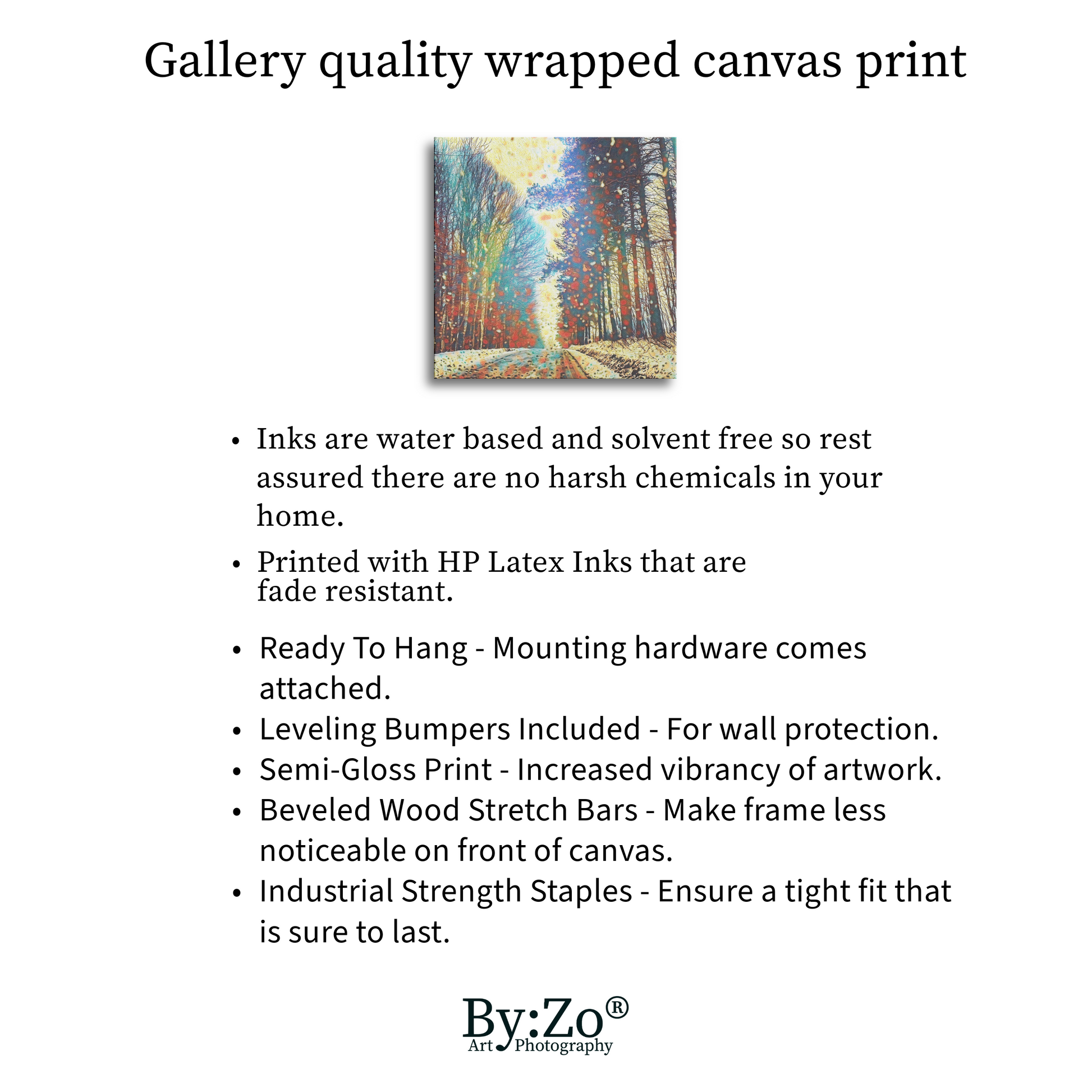 Square Wrapped Canvas "Chilly Route" Original Photography Mixed Media - By:Zo